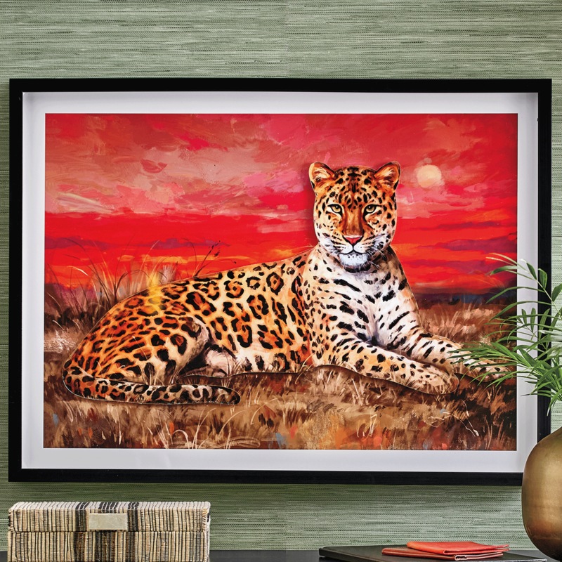 Sunset Leopard Wall Art - MIDNIGHT VELVET CATALOG