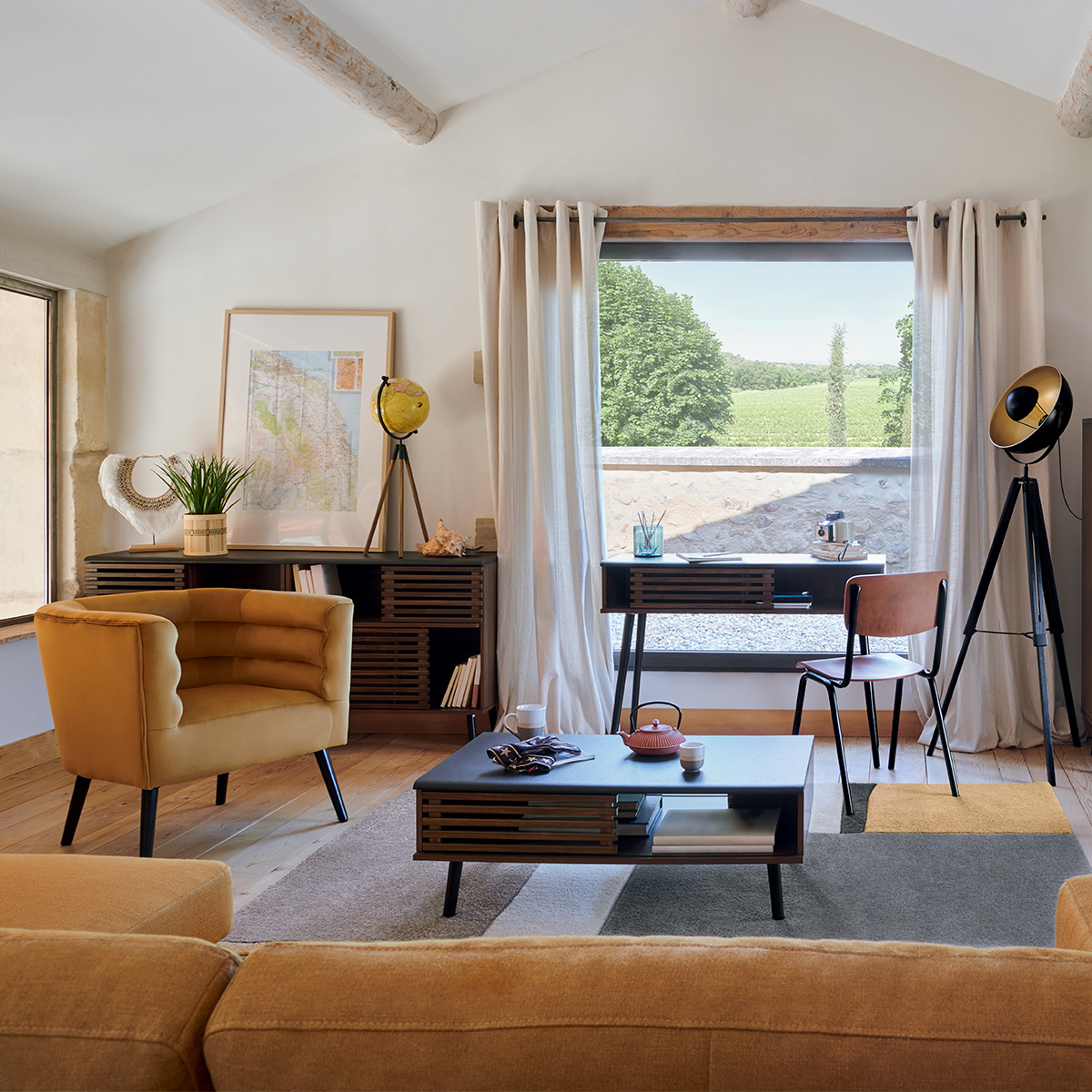 Bookcase "Asmar" Brown, 100x137 cm