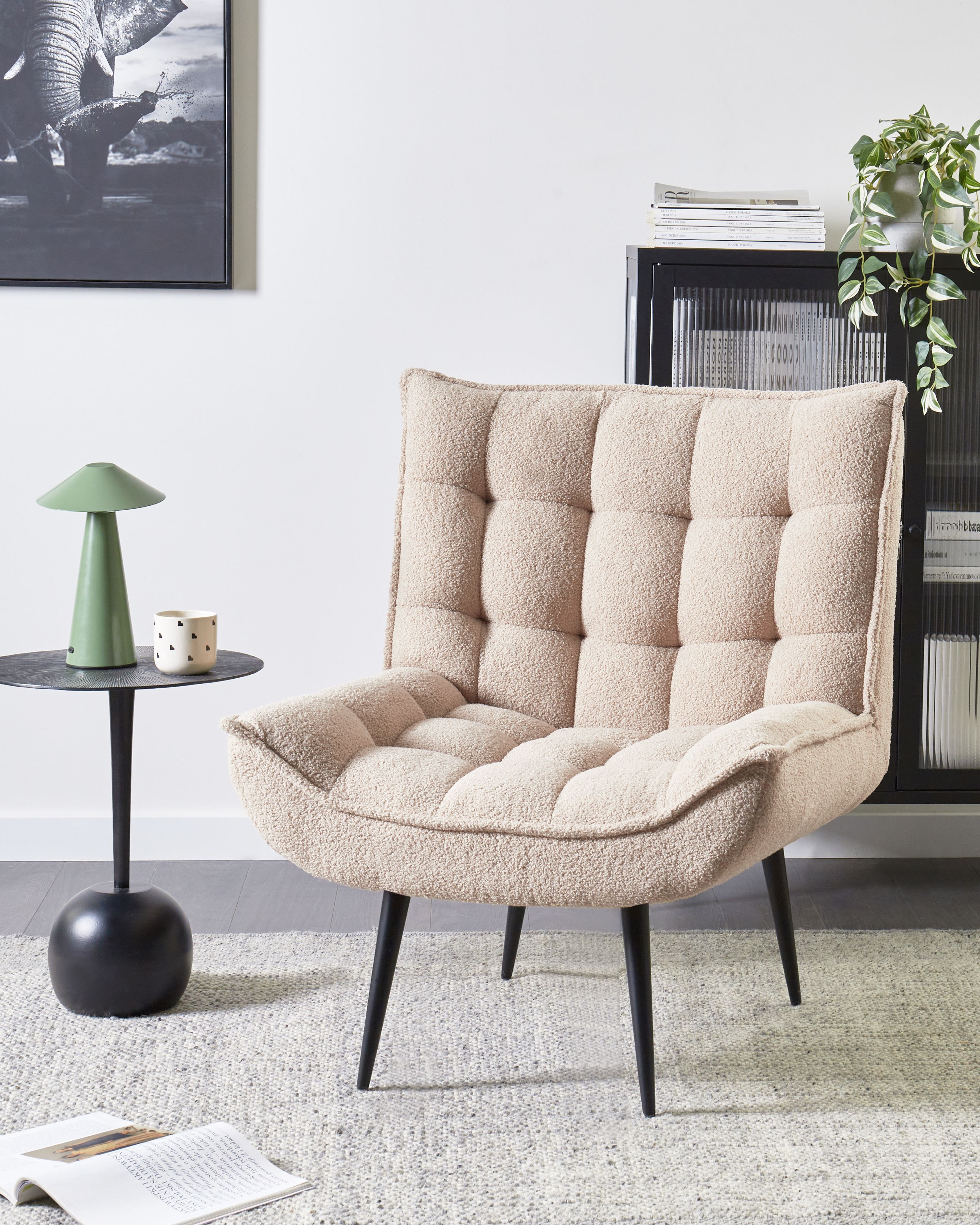Armchair ALVESTA Boucle Beige