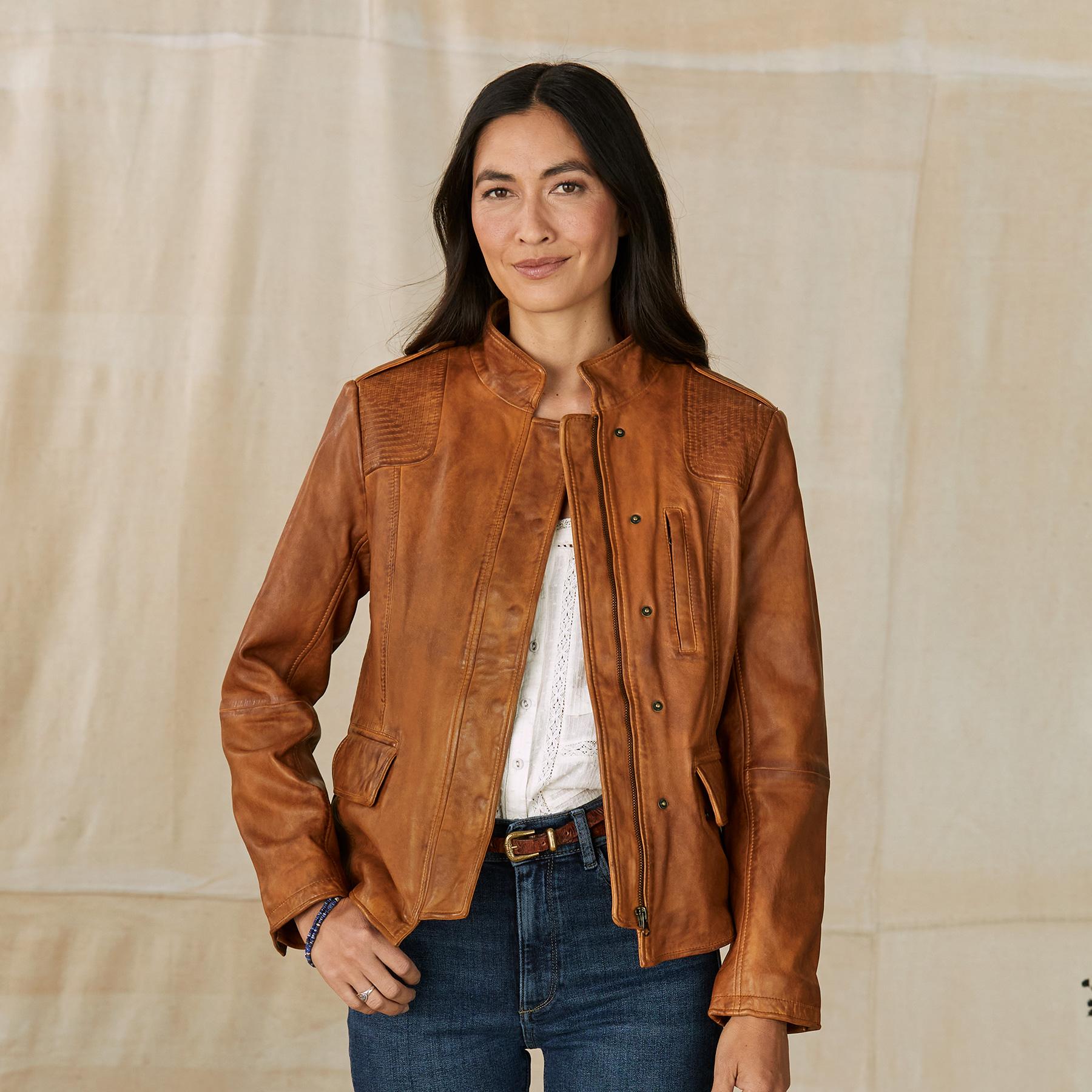 Angela Leather Jacket - Sundance Clothing