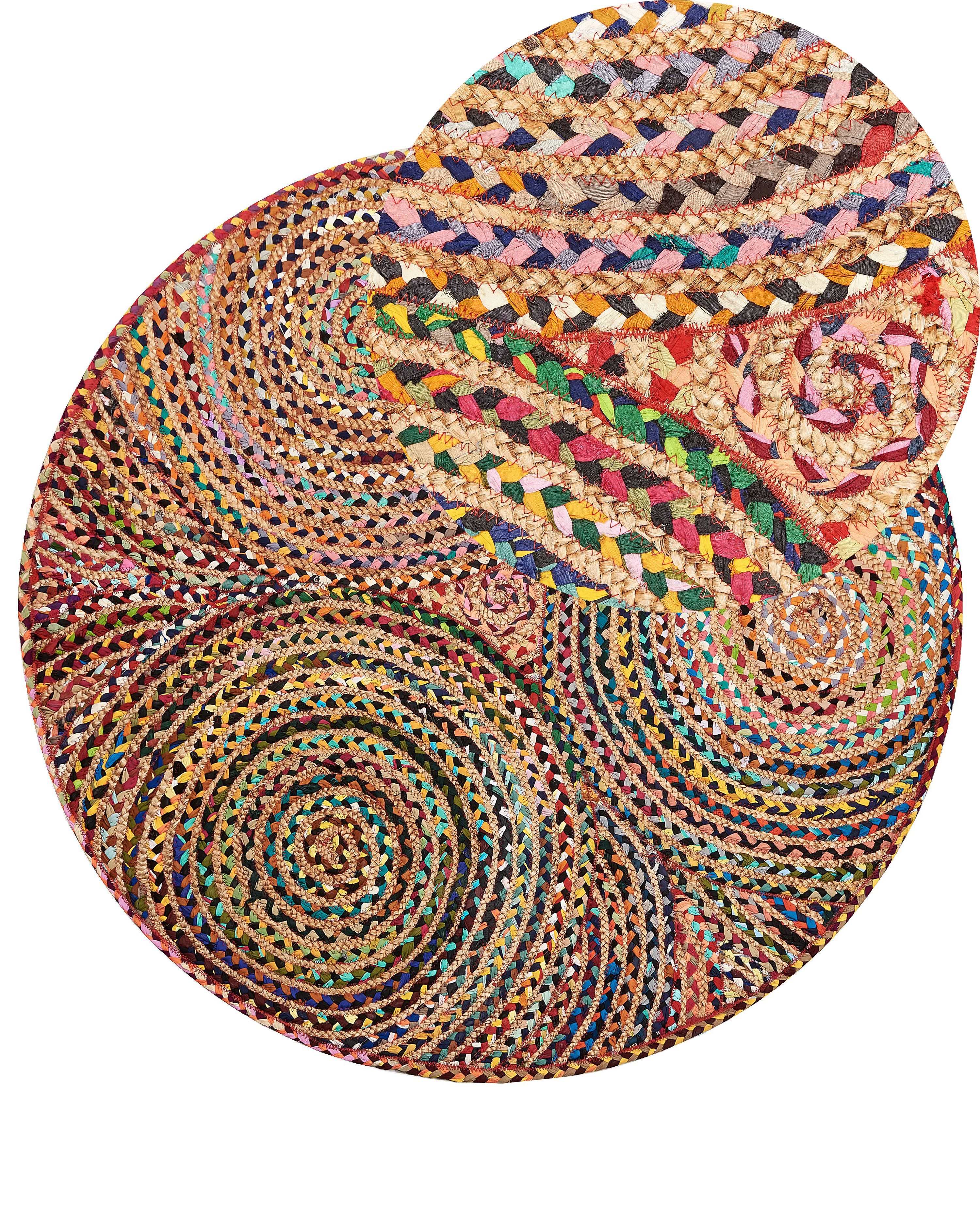Rug YENICE Multicolour ø 140 cm Jute