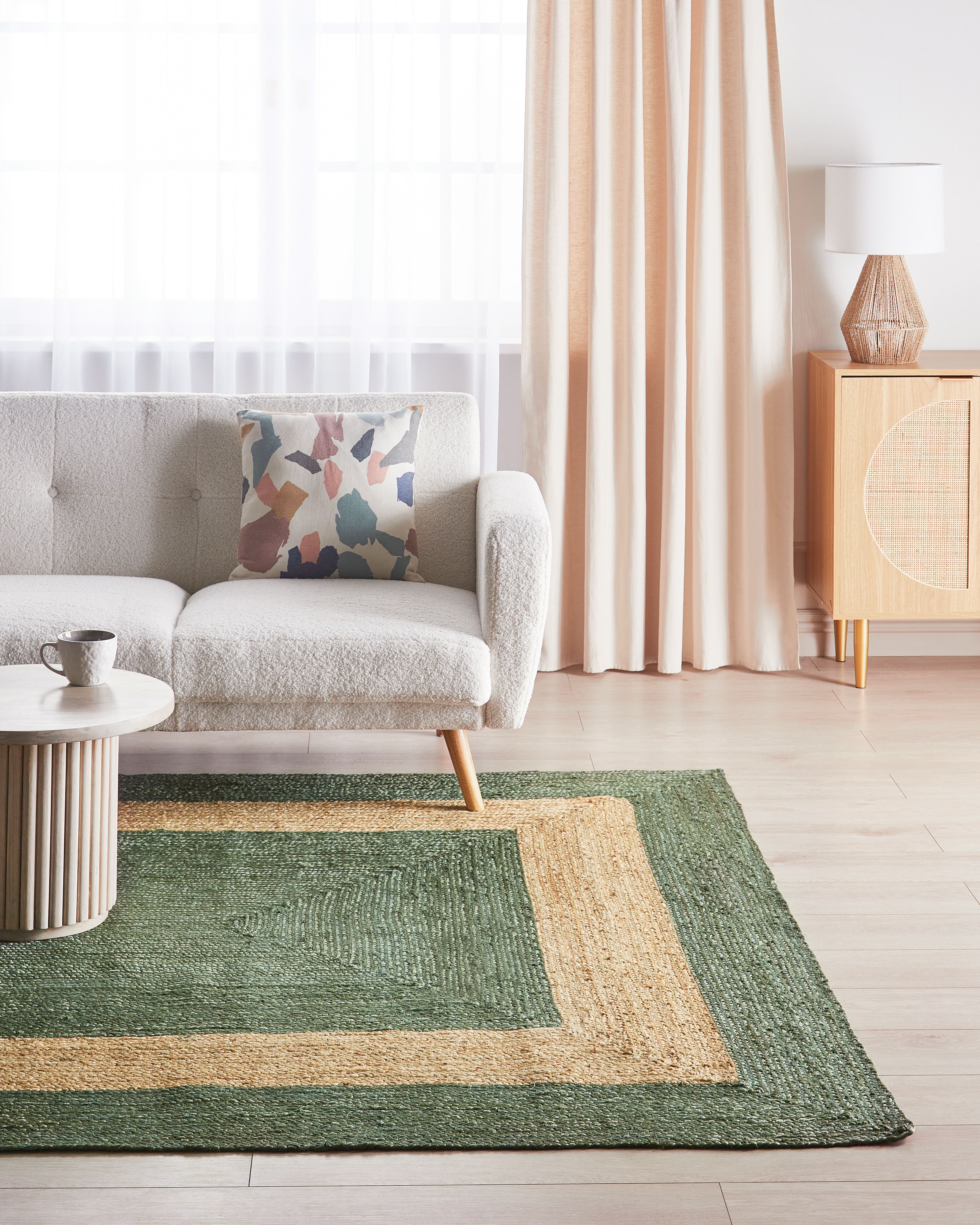 Rug KARAKUYU Green 200 x 300 cm Jute