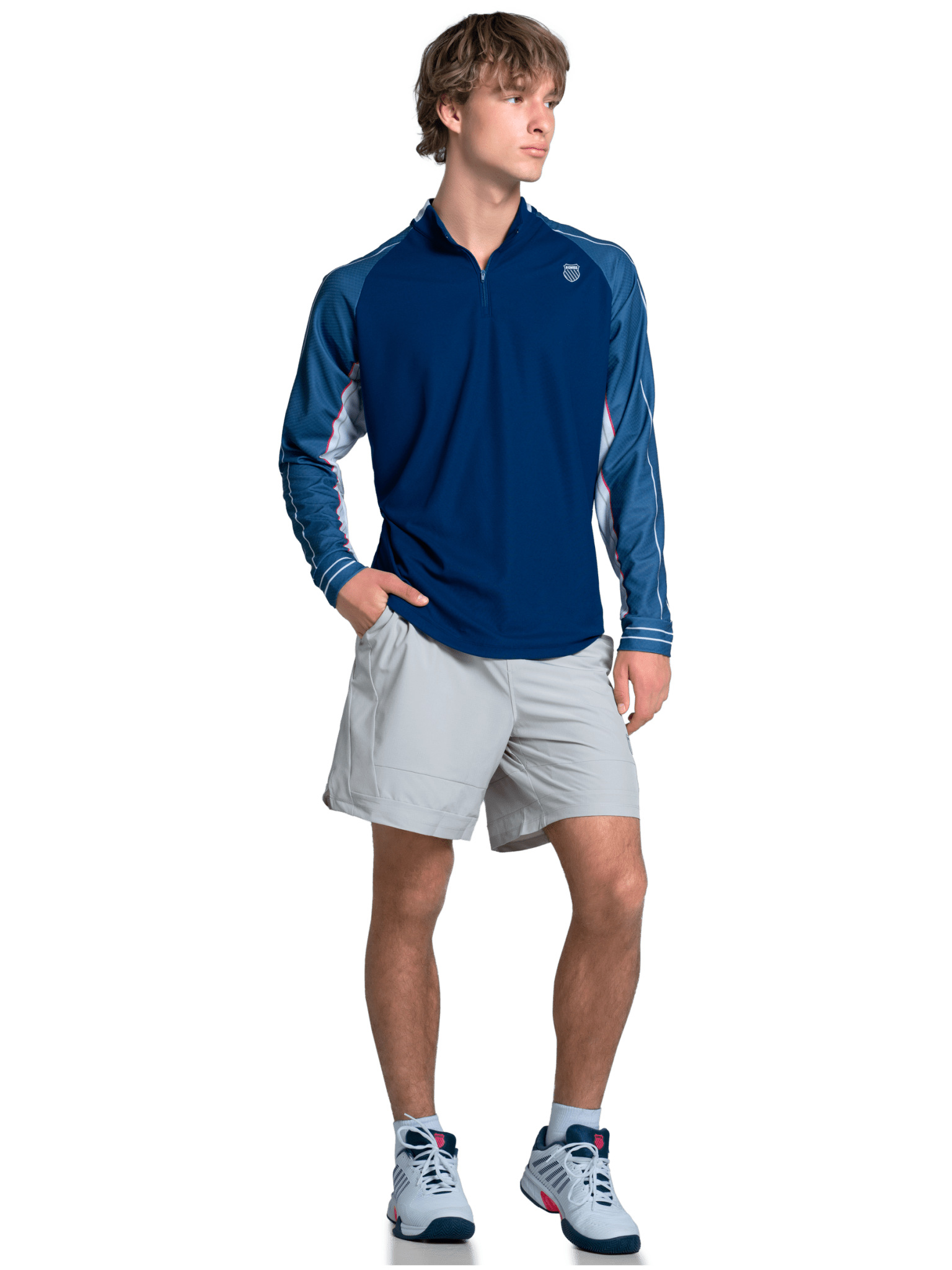 NOR CAL 1/4 ZIP L/S - Footwear K-Swiss