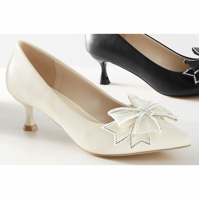 Midnight Velvet Double-Bow Pump - MIDNIGHT VELVET CATALOG