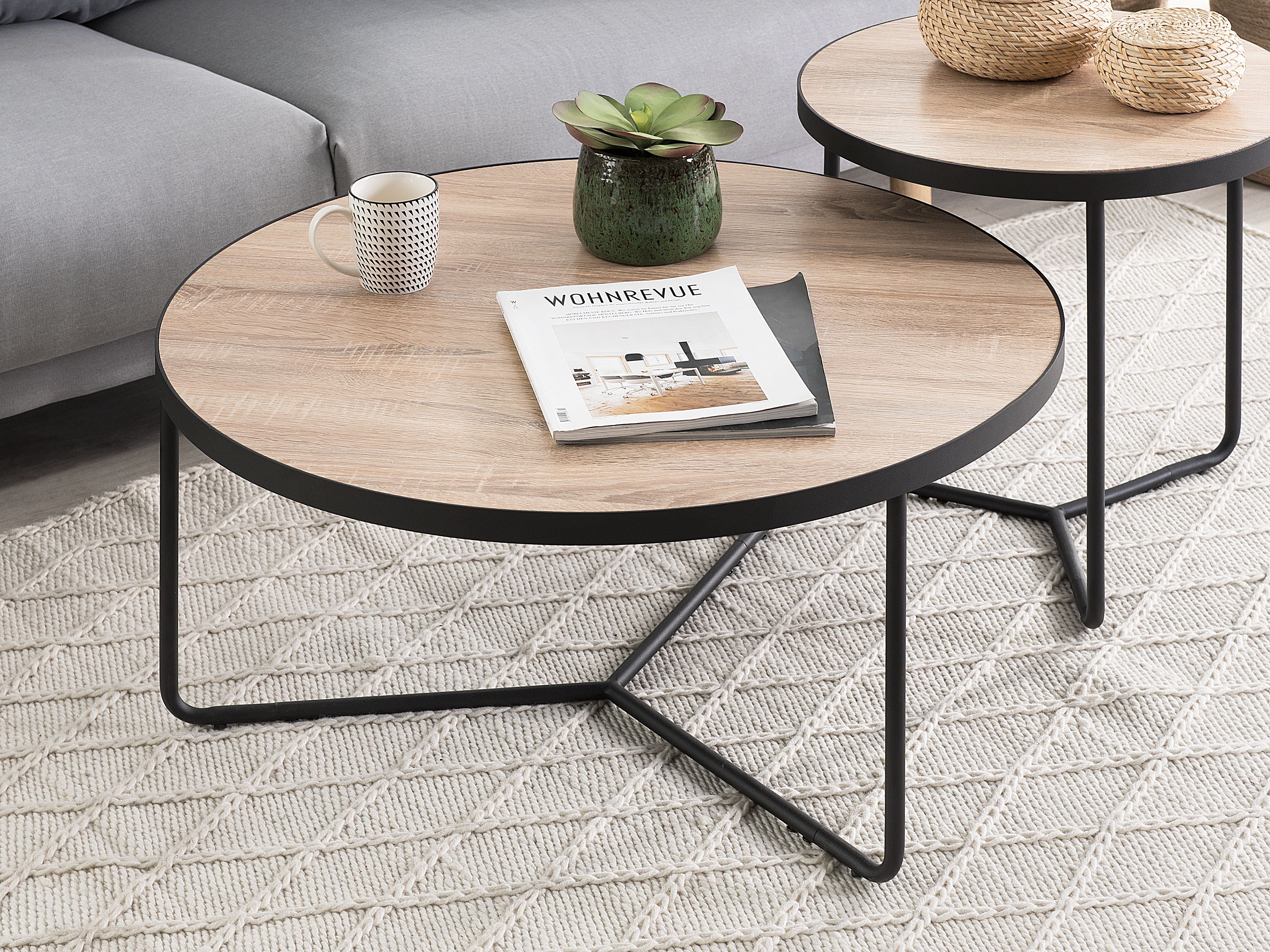 Coffee Table MELODY Light Brown