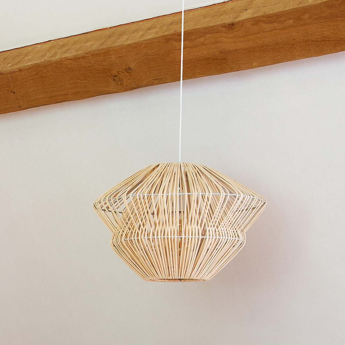 Suspension lamp "Ludza" Rattan, D.45 cm