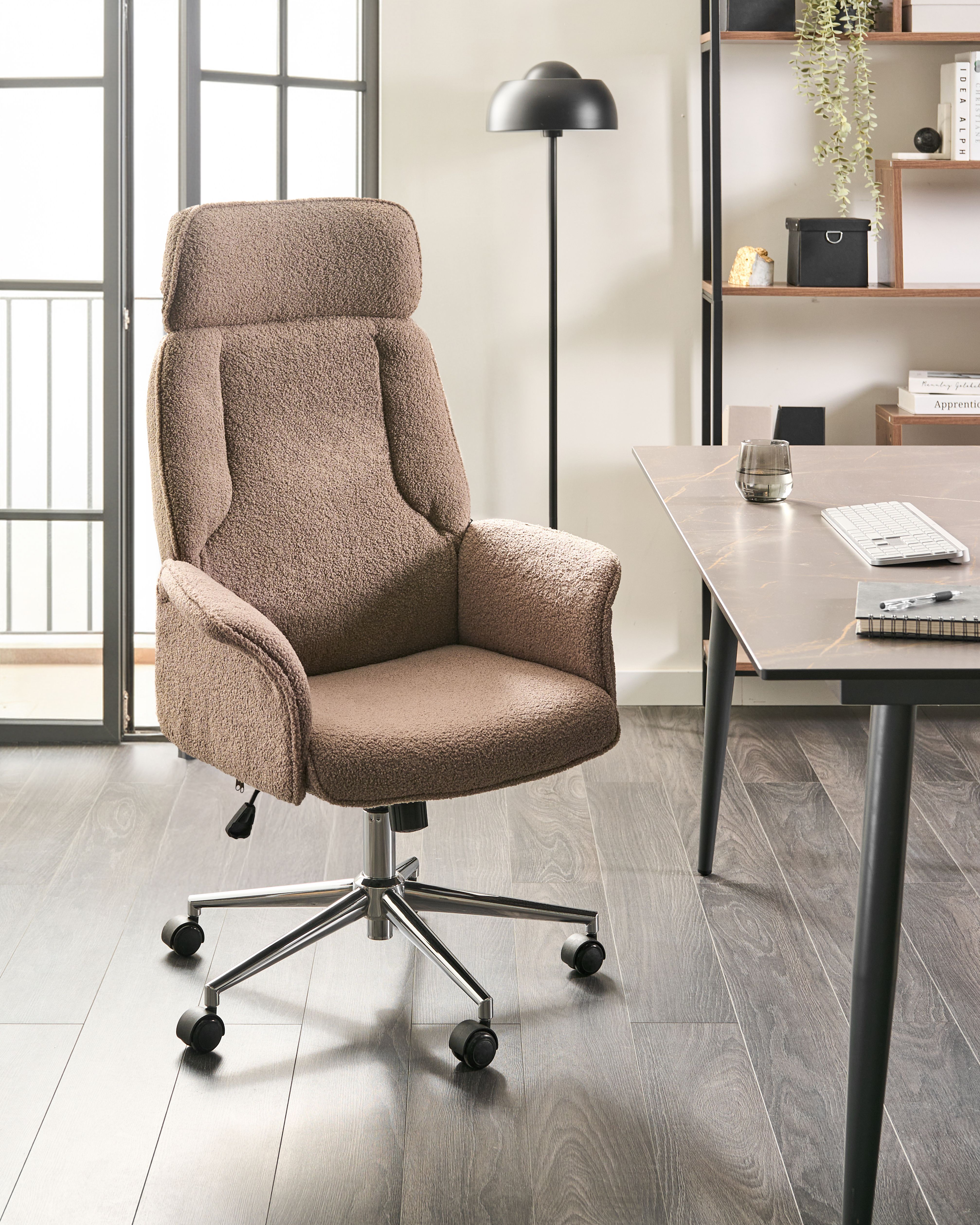 Office Chair PILOT Boucle Brown