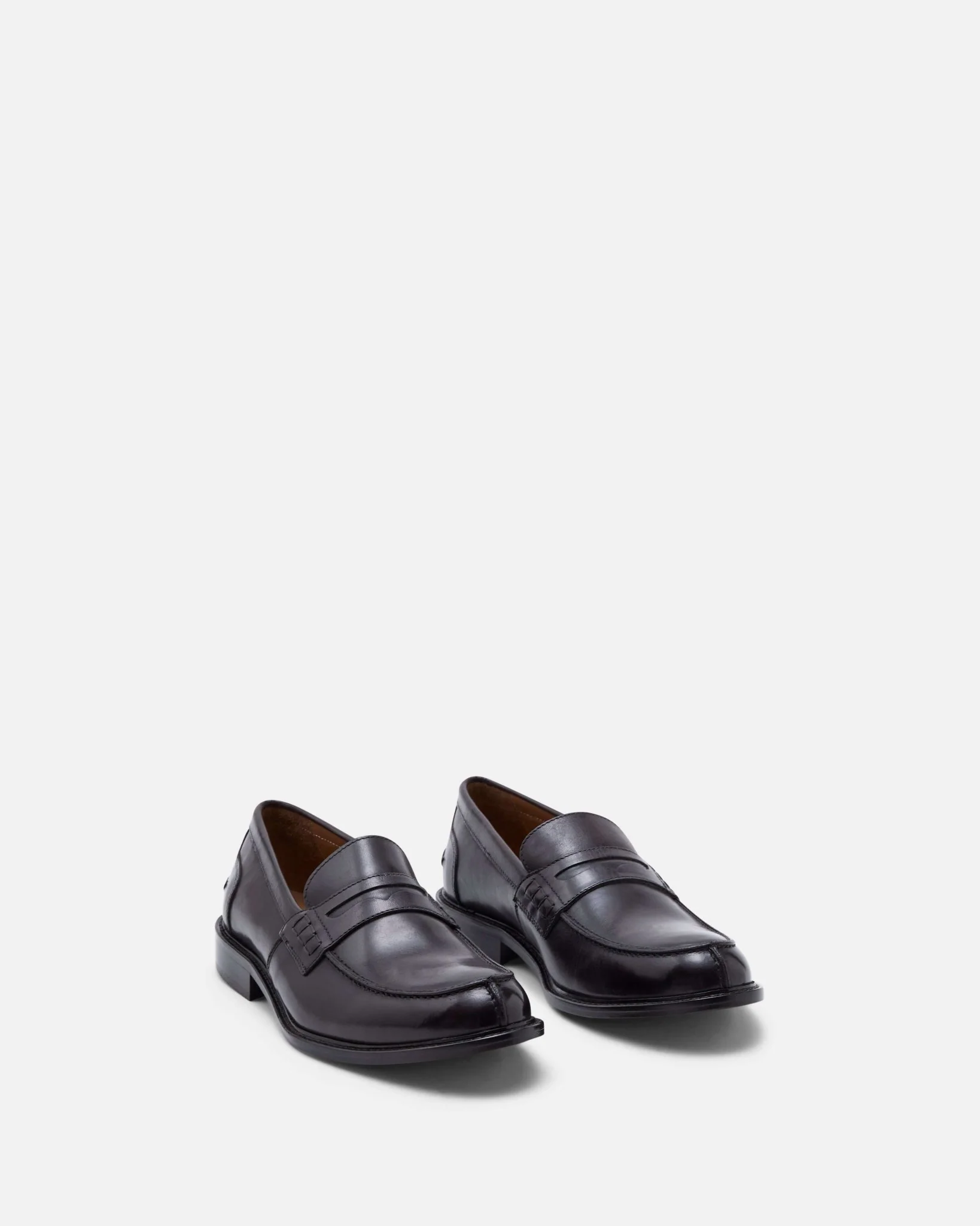 MOCASSINS GUIDO - En cuir marron