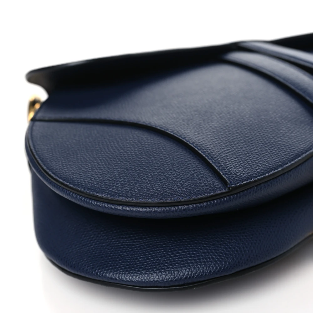 Superfake Dior Bag – Indigo Blue Grained Leather Saddle Edition1:1High-quality replica