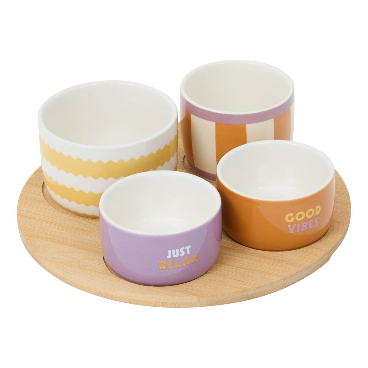 Aperitif set "Poolside" stoneware (ceramic), D.25.5 cm