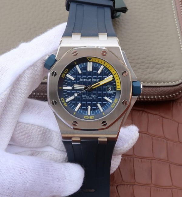 Replica Audemars Piguet JF Royal Oak Offshore Diver 2017 Blue 15710 Rubber Strap A3120 - Top club