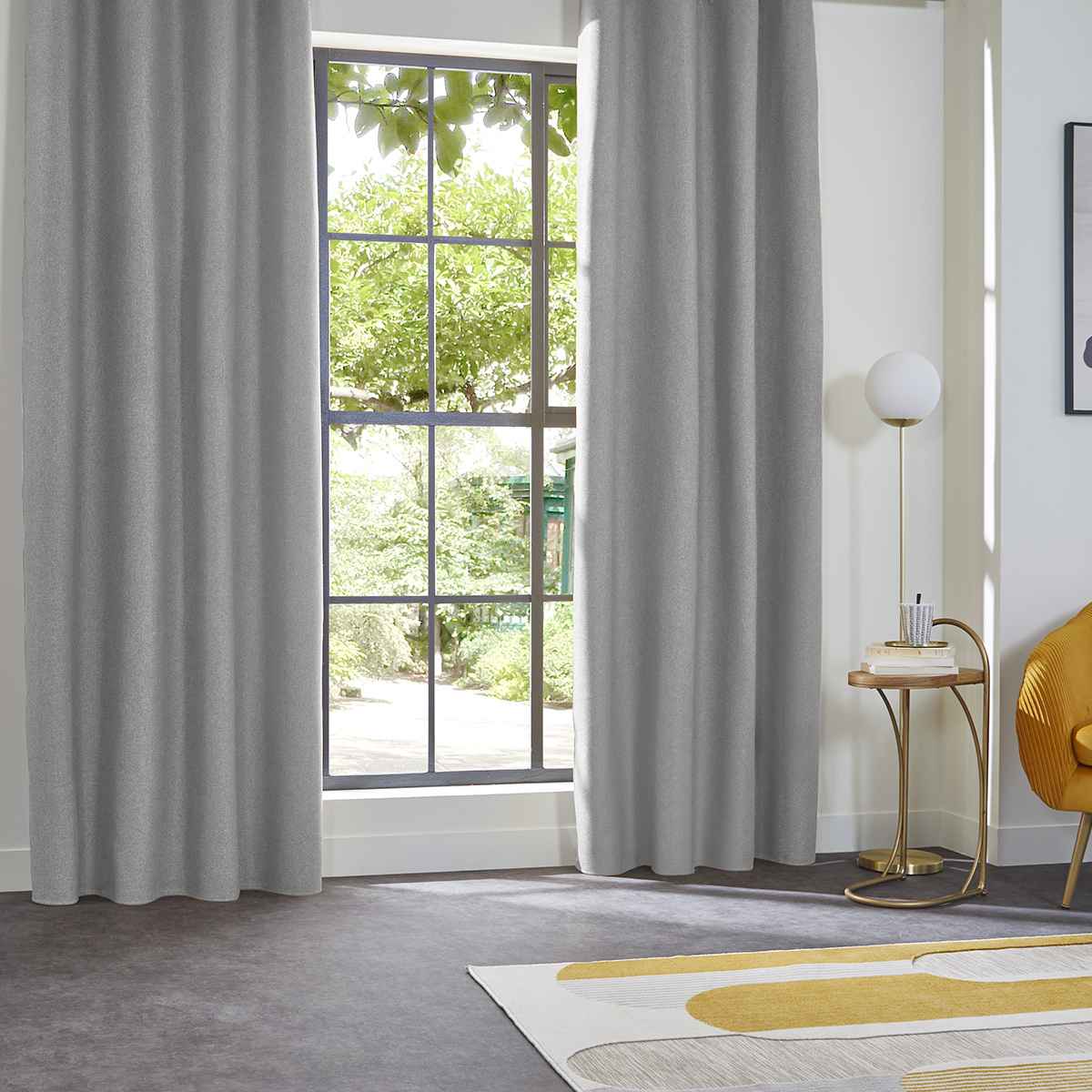Blackout insulating curtain Grey, 140x260 cm