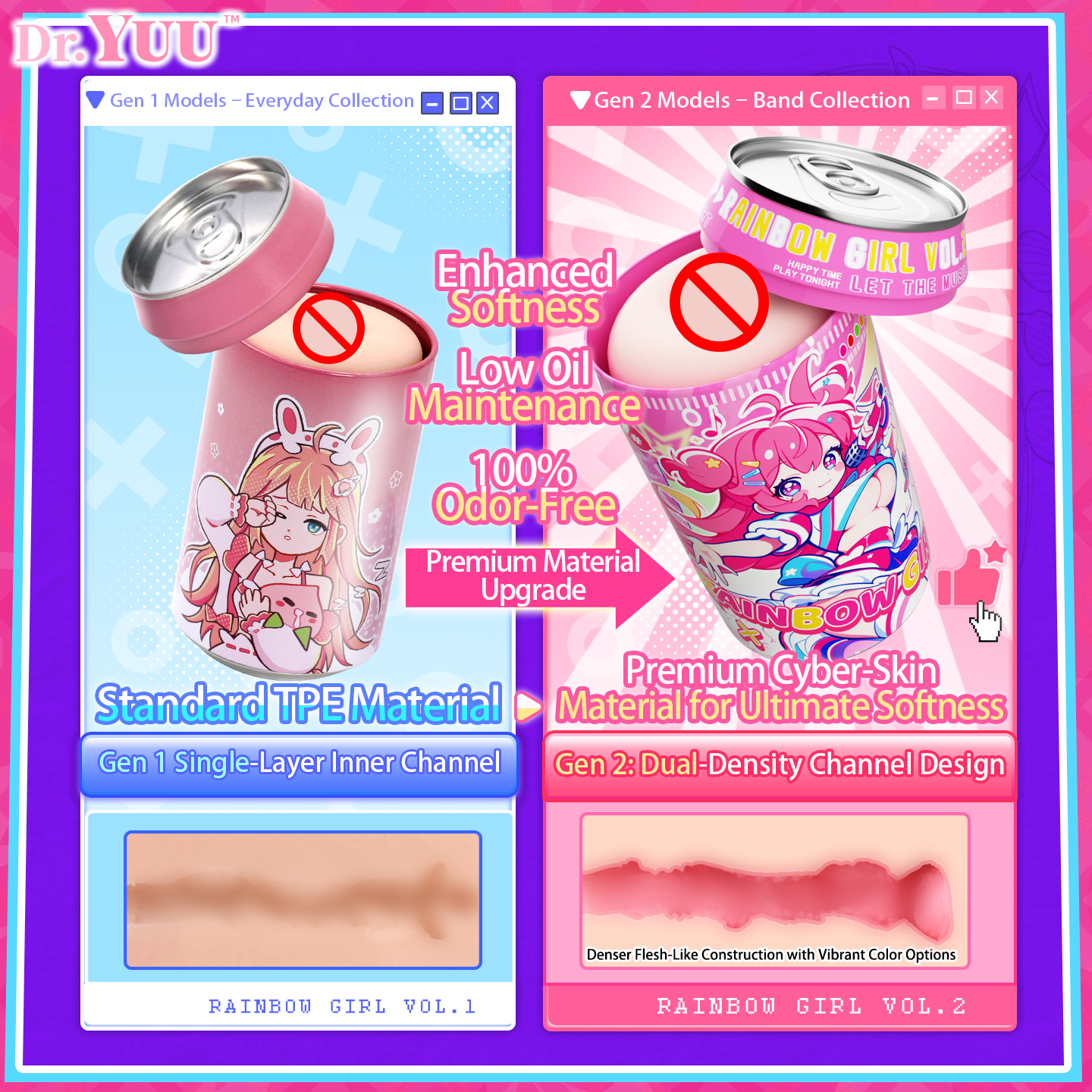 Dr.YUU Rainbow Women Generation 1 vs. Generation 2