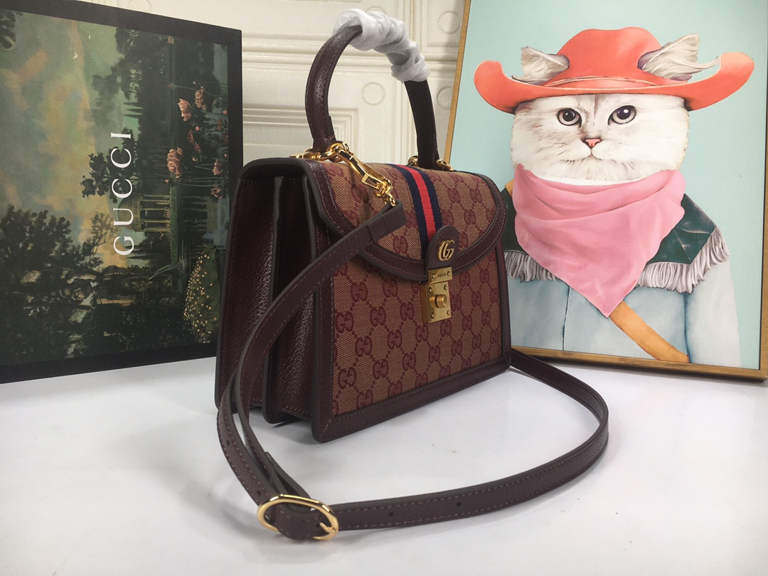 Replica Gucci Ophidia Small Top Handle Bag With Web 6510551:1High-quality replica