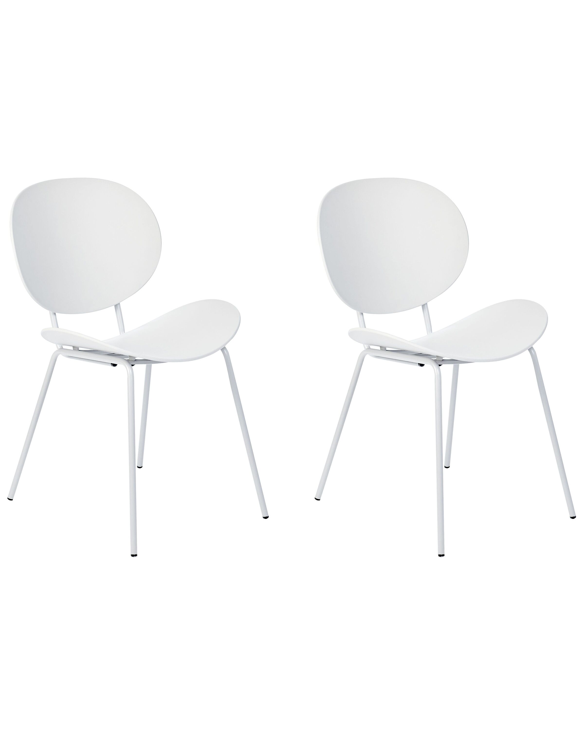 Set of 2 Dining Chairs SHONTO White