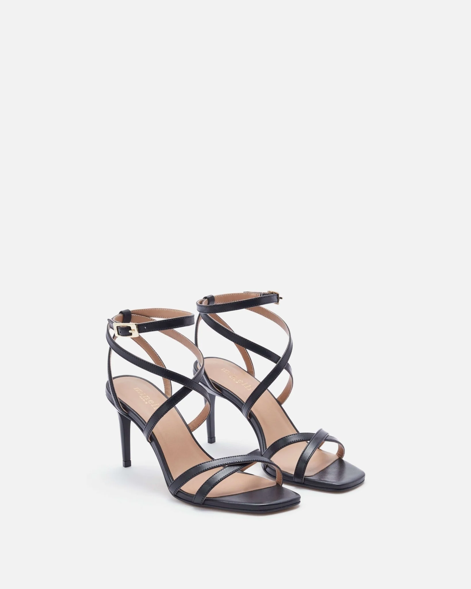 SANDALES KALYOU - En cuir à talons hauts noir