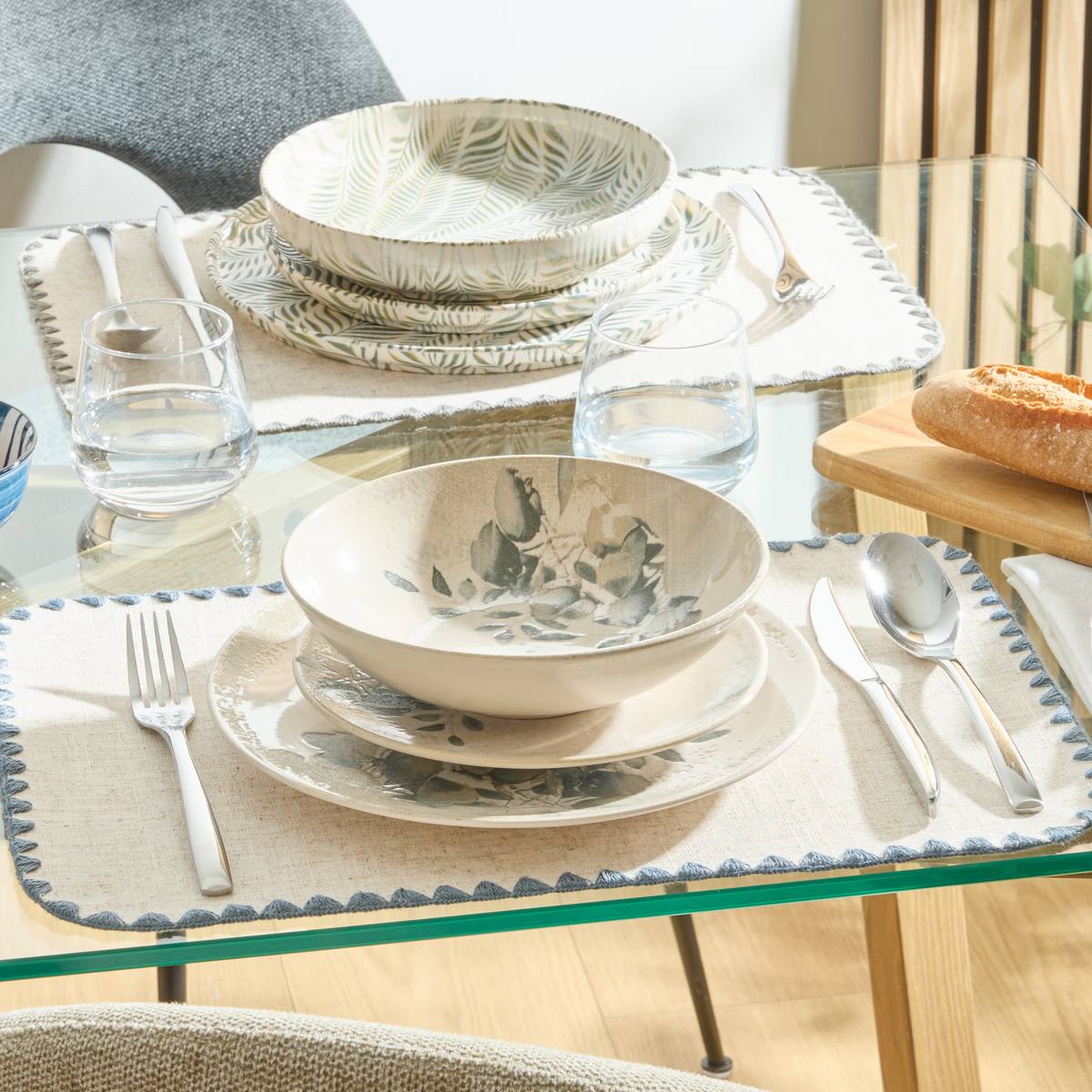 Deep plate "Silvia" Stoneware (ceramic), D.20.8 cm