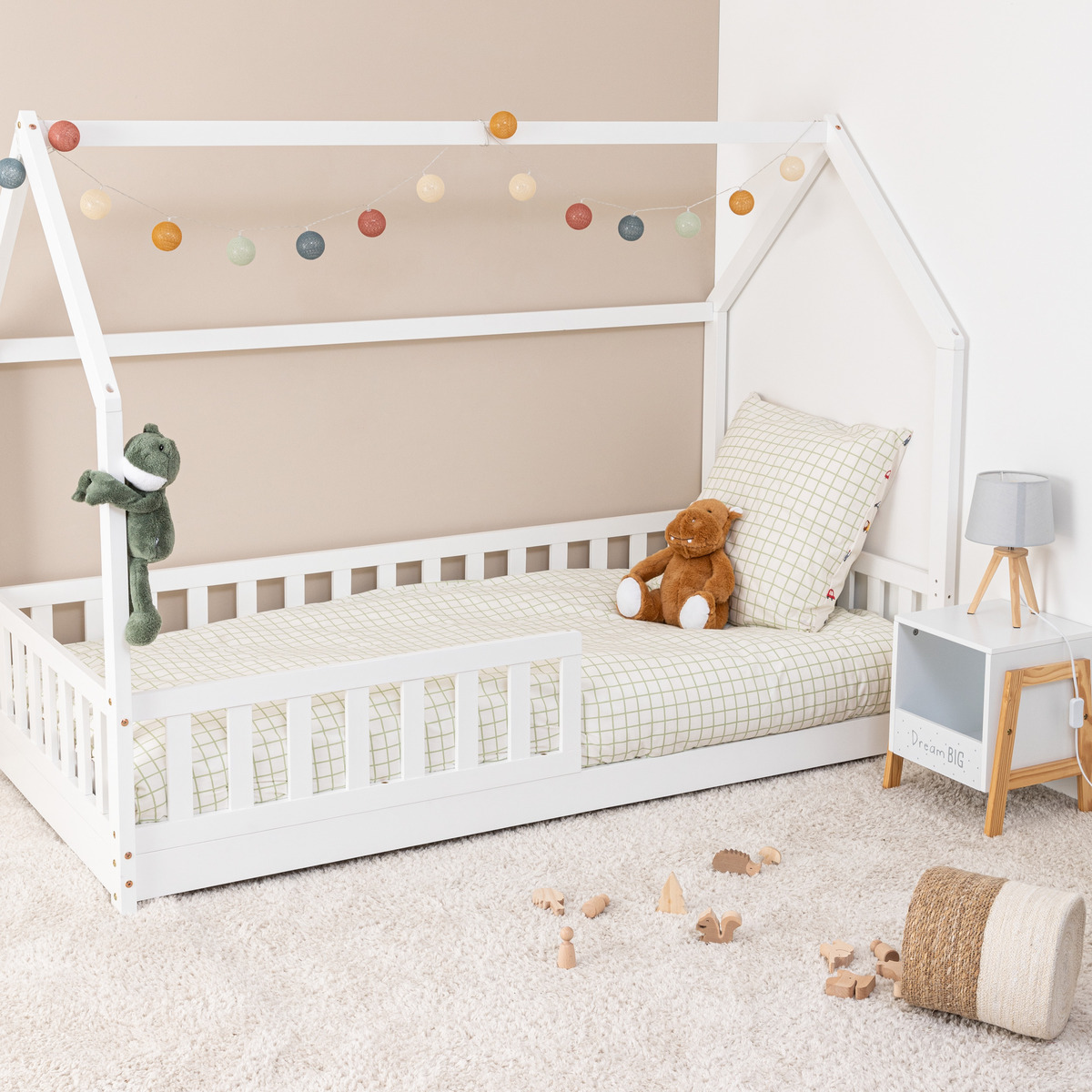 Children's cabin bed "Bosco" White, 90x190 cm