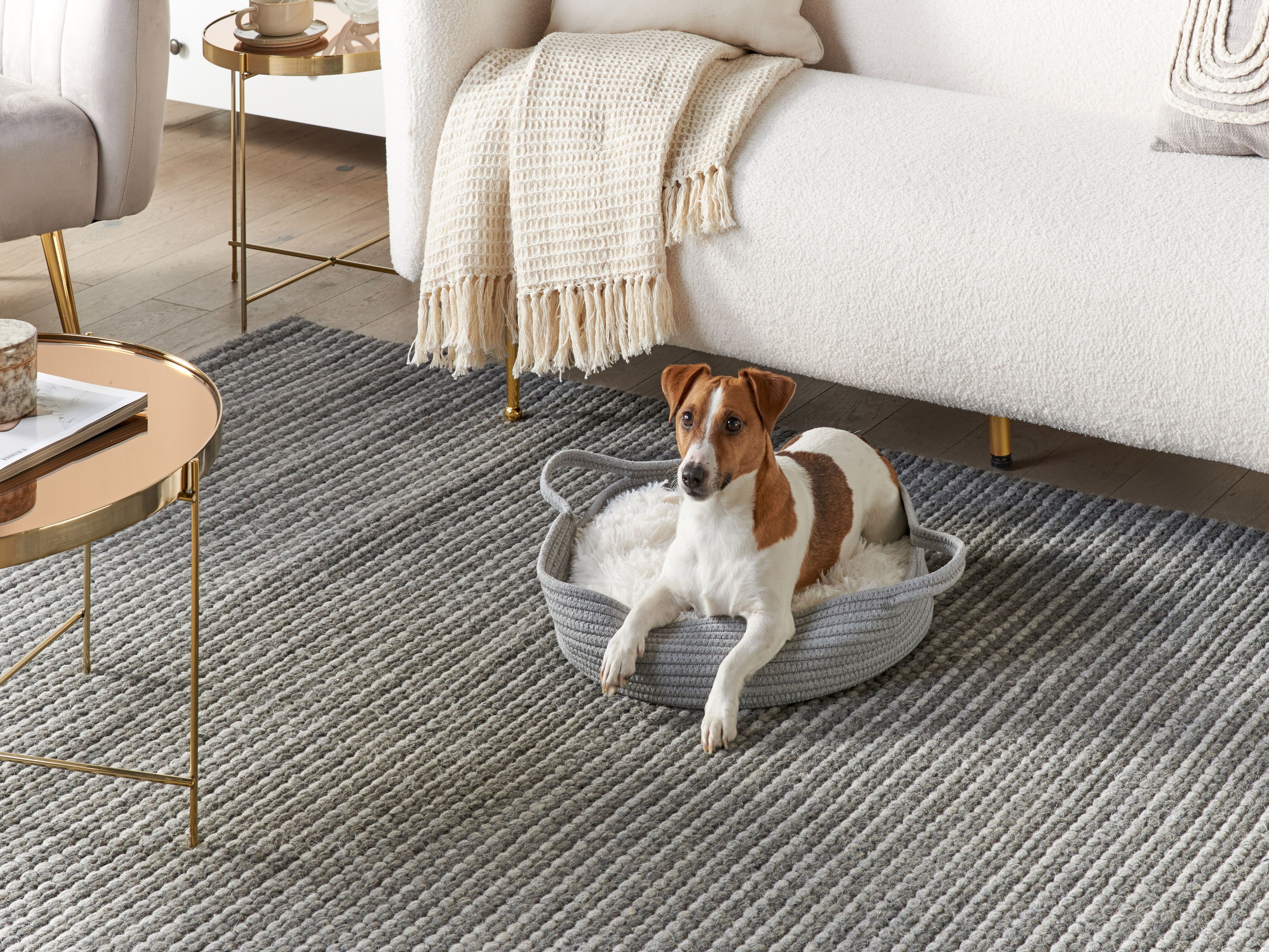 Pet Bed DALAMAN Cotton Grey