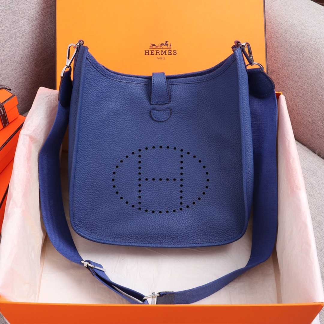 Replica Hermes Aaa-Evelyne Iii 29 Bag Orange/Black/Blue1:1High-quality replica