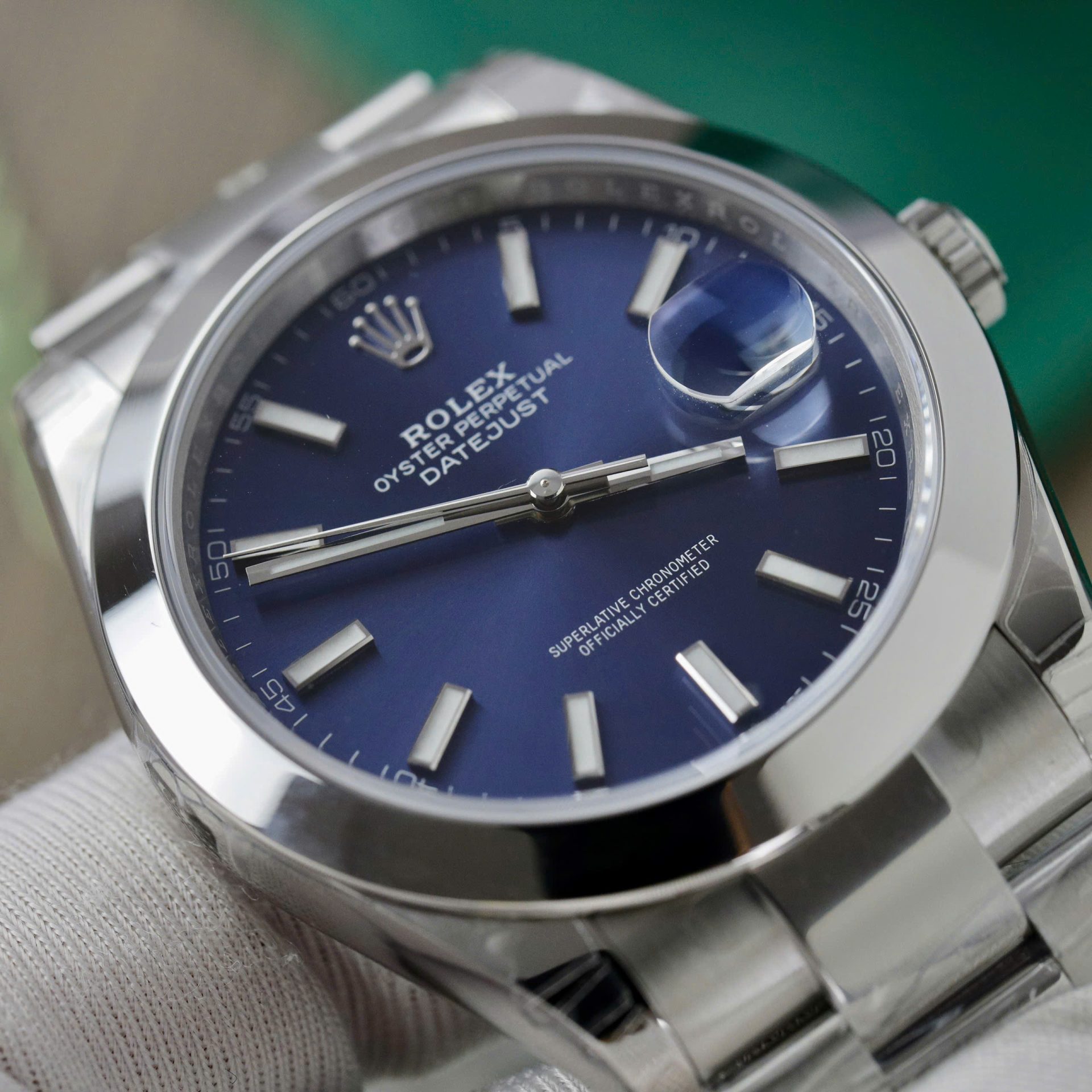 Rolex DateJust 126300 Replica Watches Dial Blue Oyster Strap VS Factory 41mm - Top club