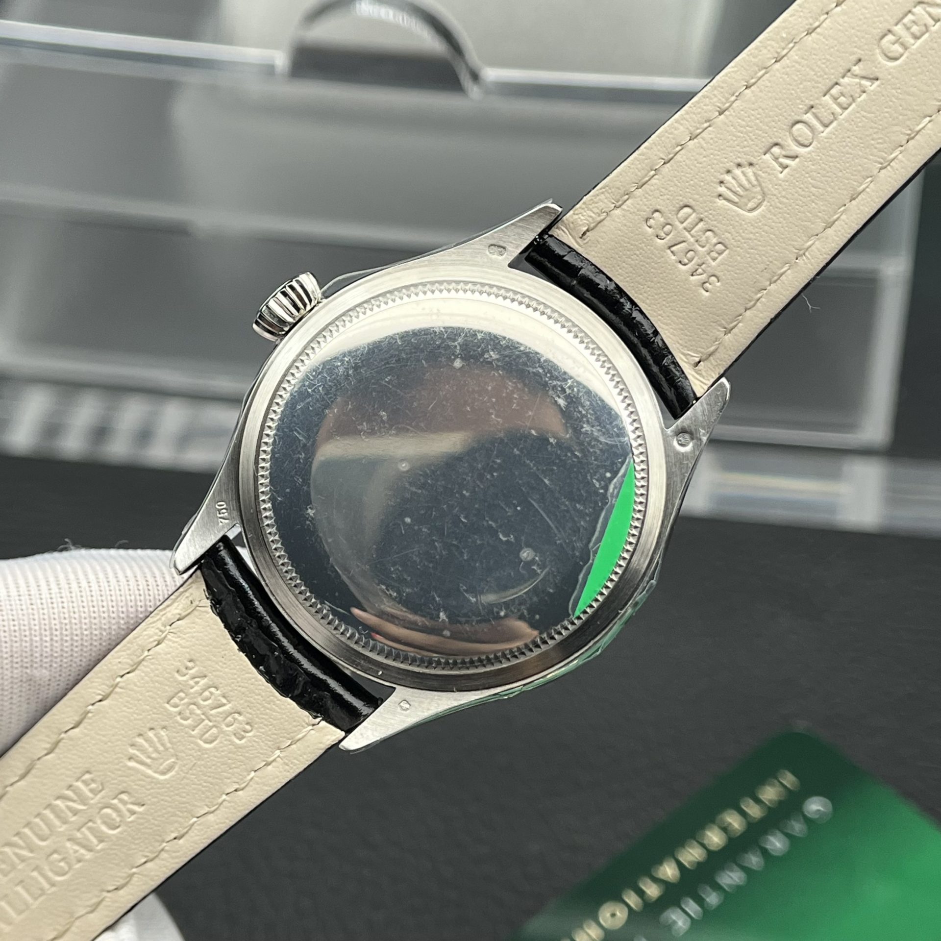 Rolex Moonphase 50535 Replica Watch Black Leather Strap 39mm - Top club
