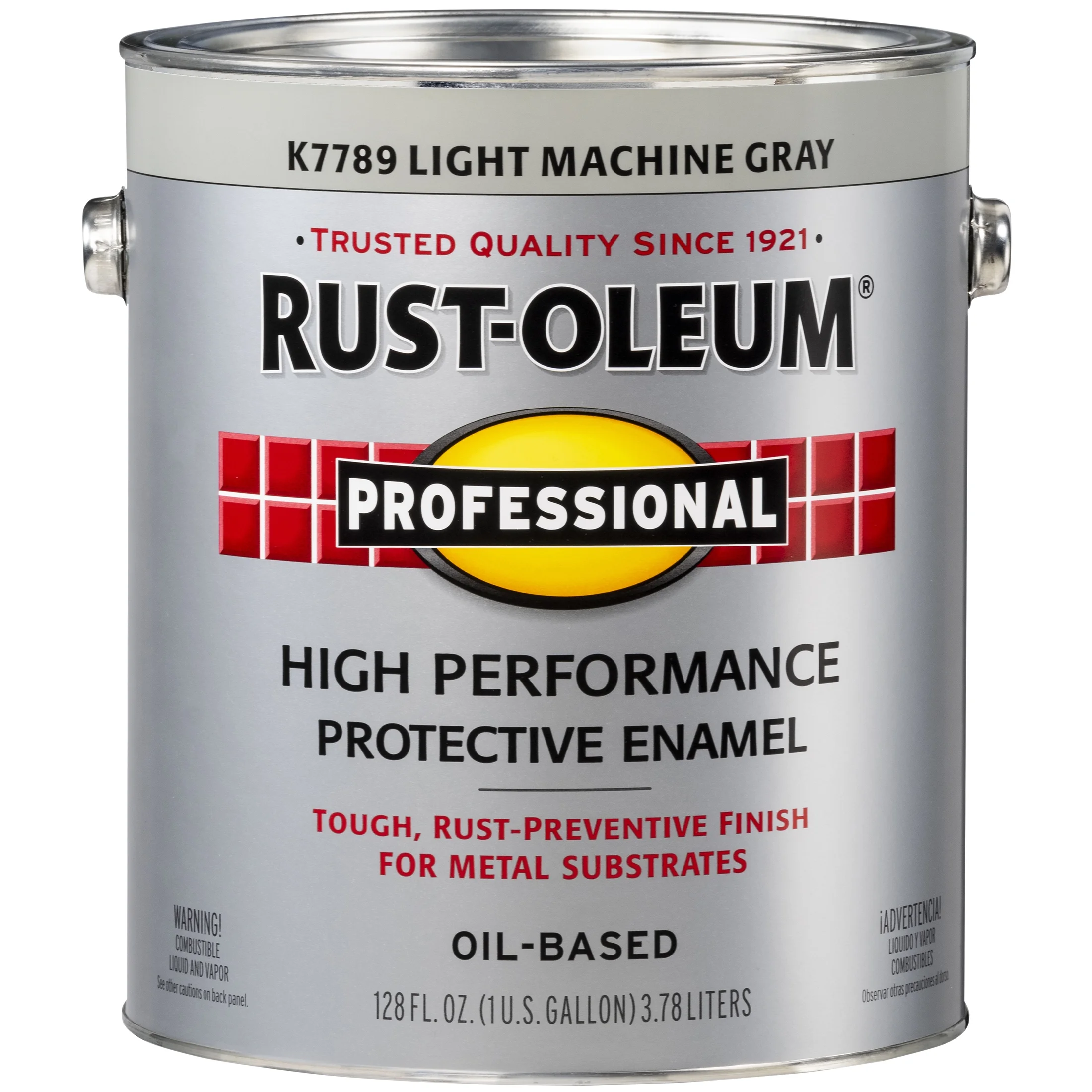 2 Pack, Light Machine Gray (400 Voc), Rust-Oleum Professional High Performance Gloss Protective Enamel Paint- Gallon