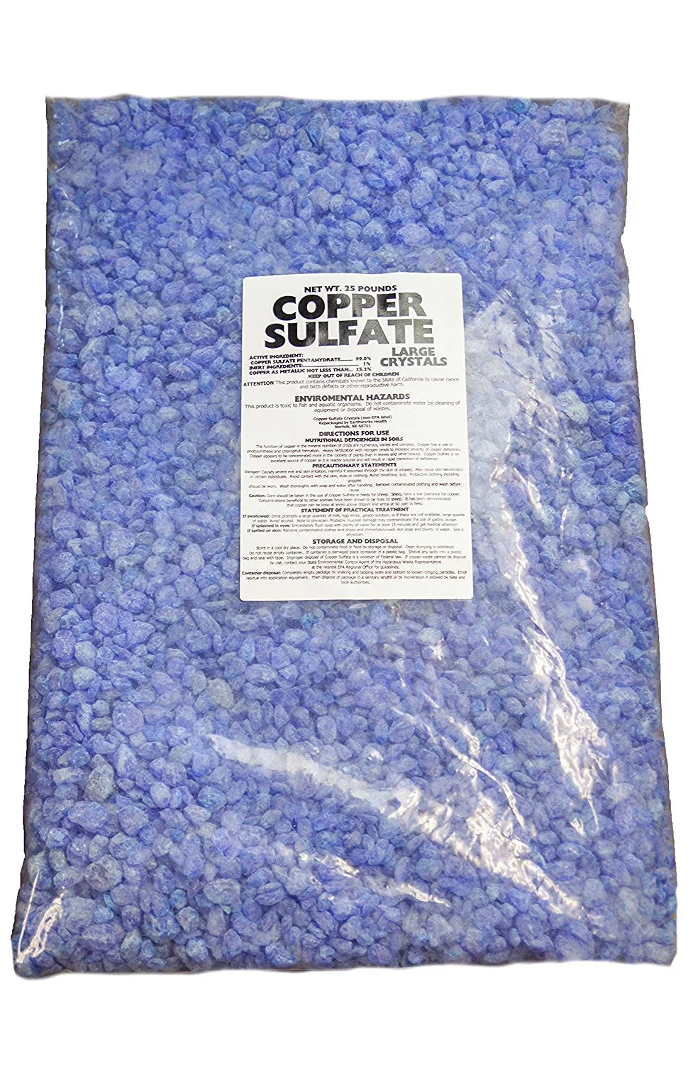 Earthworks Health Copper Sulfate Fine Crystals 25 lb Bag - Image 8 Earthworks Health Copper Sulfate Fine Crystals 25 lb Bag - Image 8