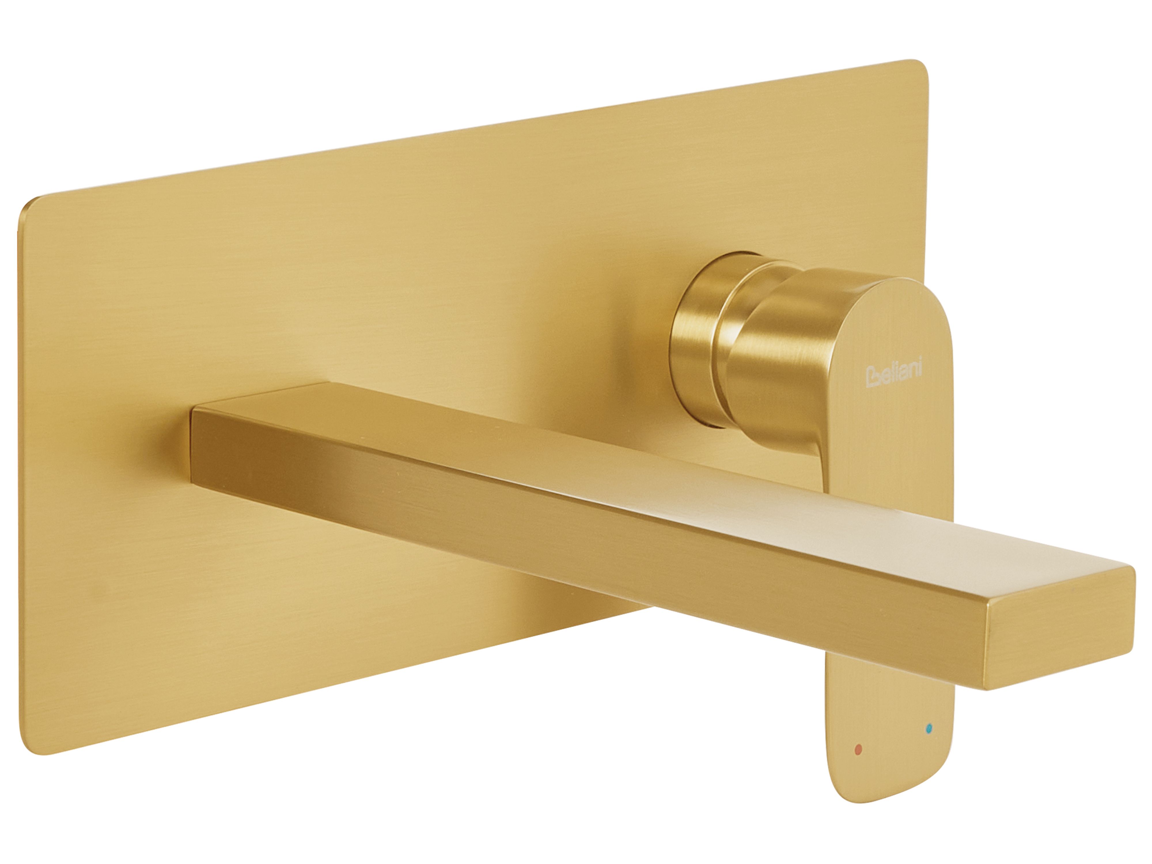 Wall Mounted Basin Mixer Tap DICHATO Brass Gold