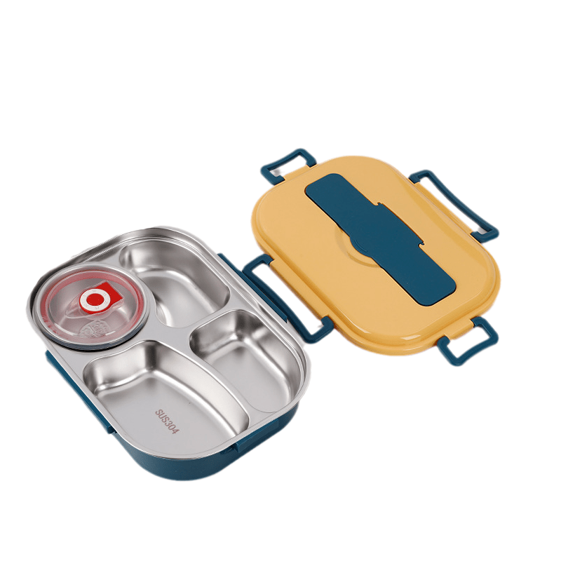 ThermoBox - Lunchbox met Soepkom en 4 Compartimenten