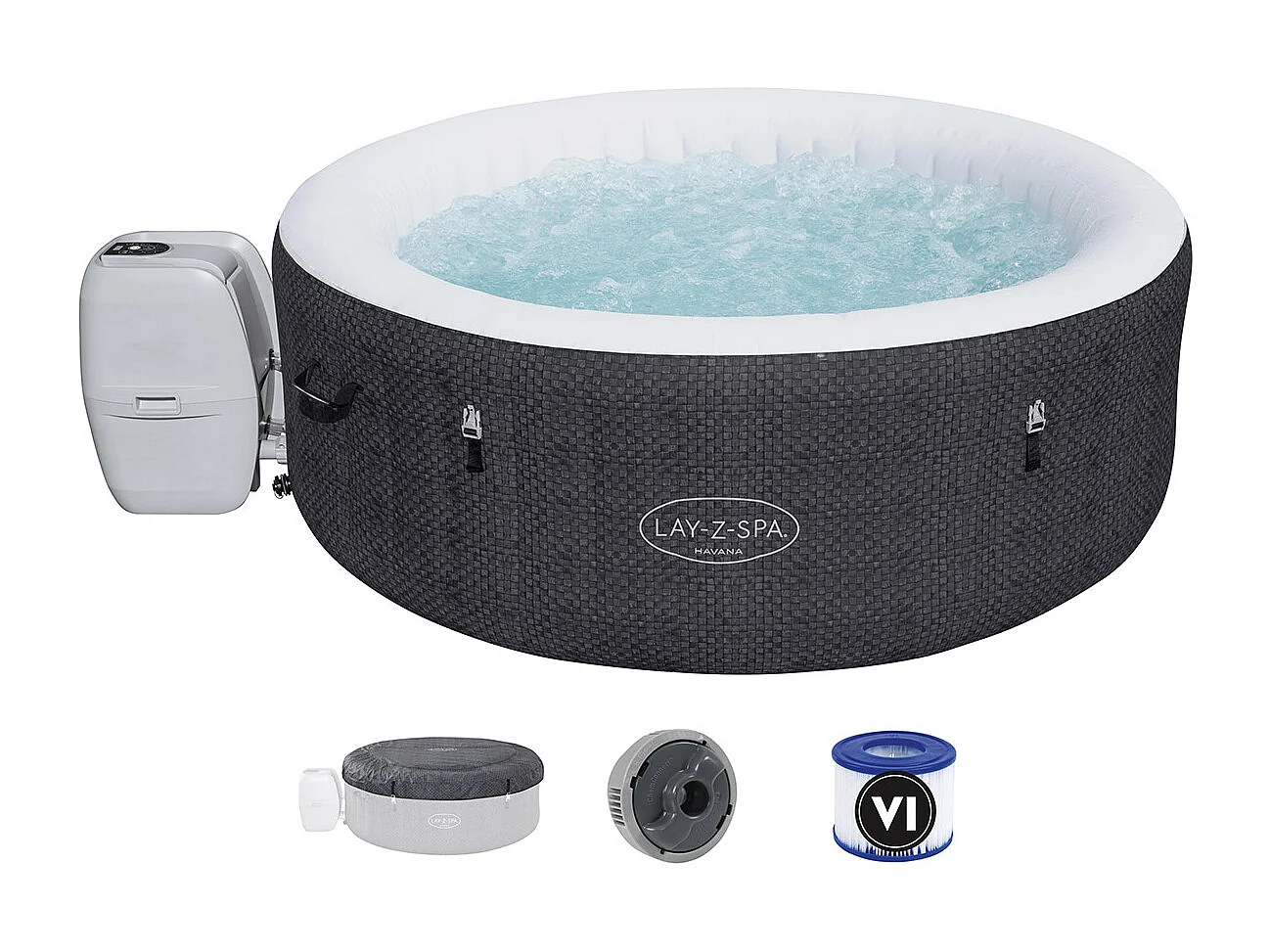 Spa gonflable Lay-Z-Spa Havana rond Airjet 2/4 places - Bestway