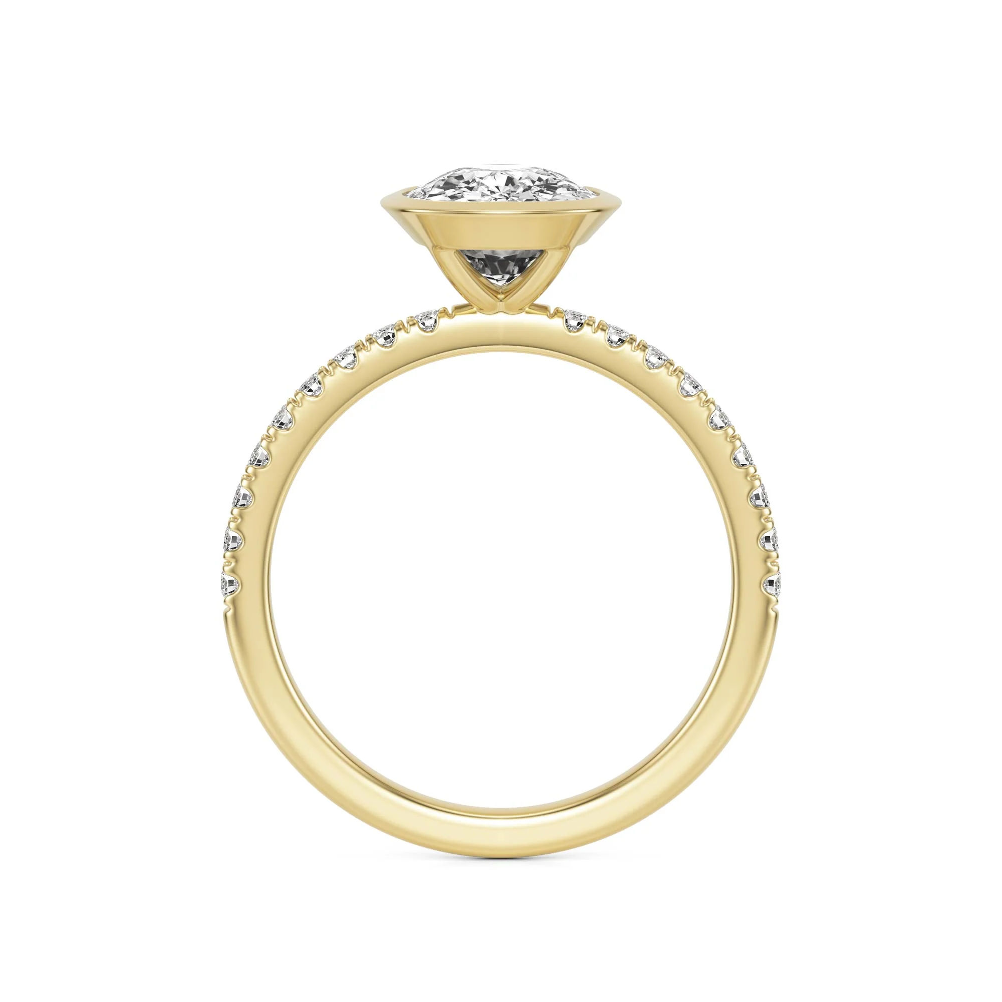 The Elongated Cushion Bezel Pavé