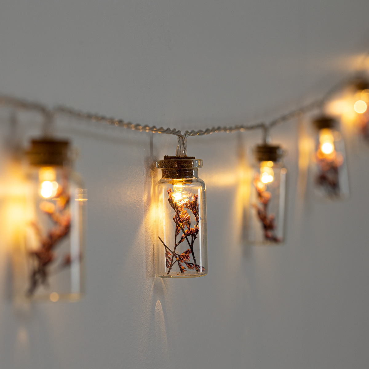 Battery powered LED garland Violet, L.165 cm