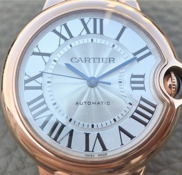 Replica Cartier Ballon Bleu 36mm RG White Textured Dial RG Bracelet - Top club