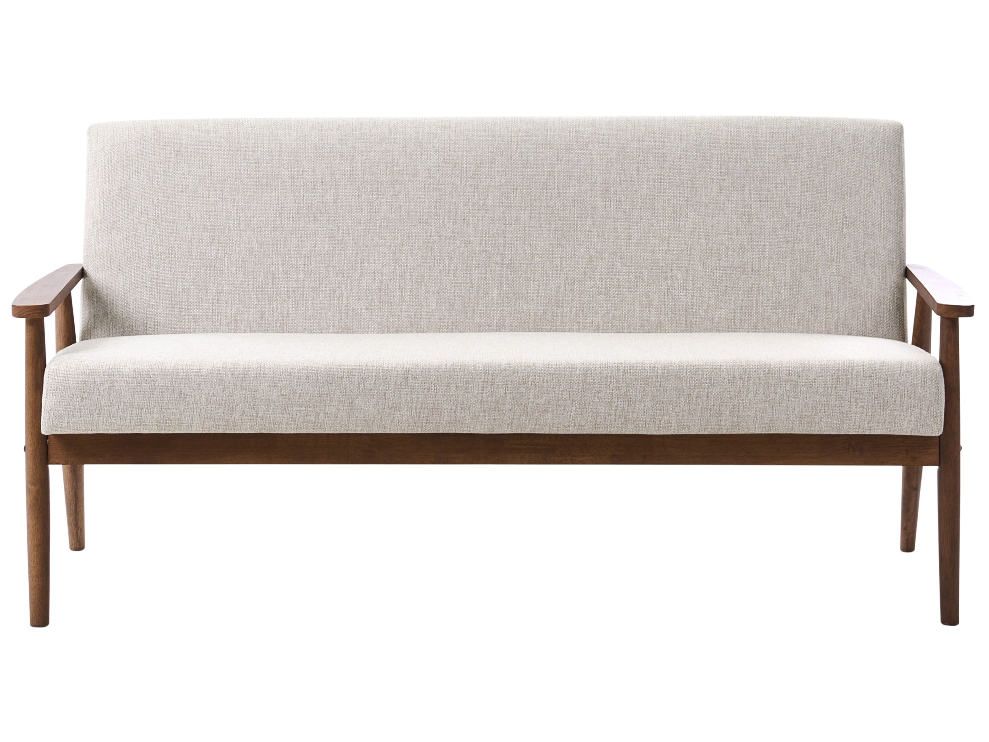 Sofa 3 Seater ESRUM Fabric Dark Brown/ Grey