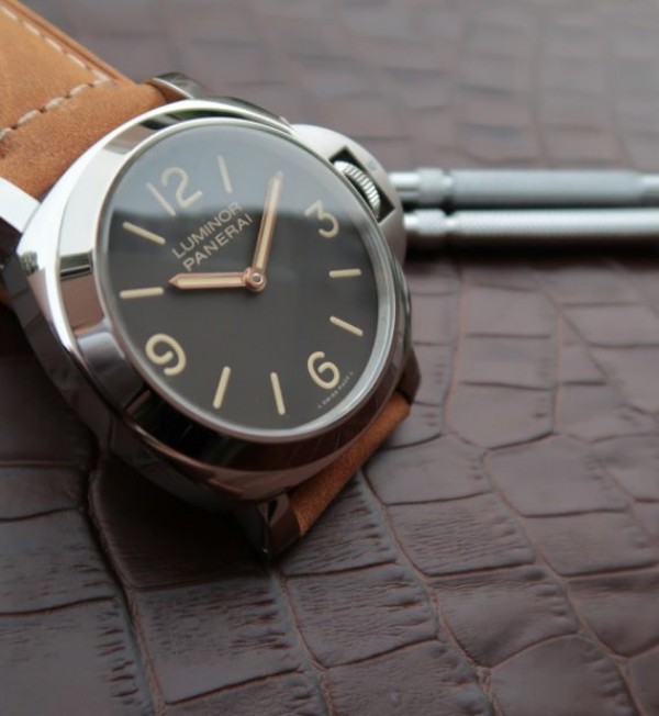 Replica Panerai Luminor PAM390 Brown Leather Strap P.5000 - Top club