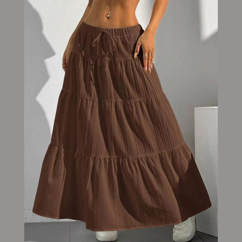 Flowy Tiered Maxi Skirt - ZKZOOK