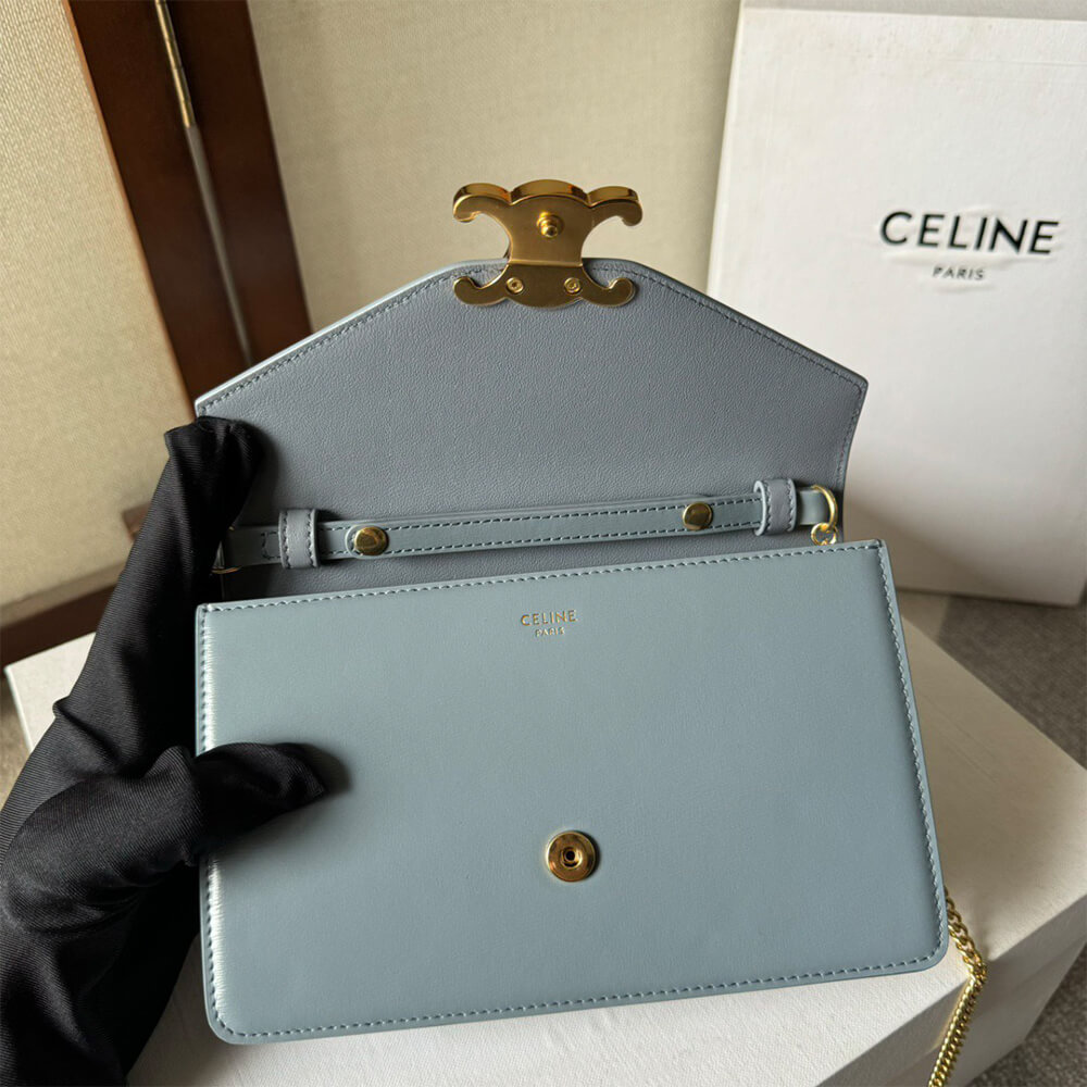 Celine Wallet On Chain Margo Bag in Shiny Calfskin1:1High-quality replica