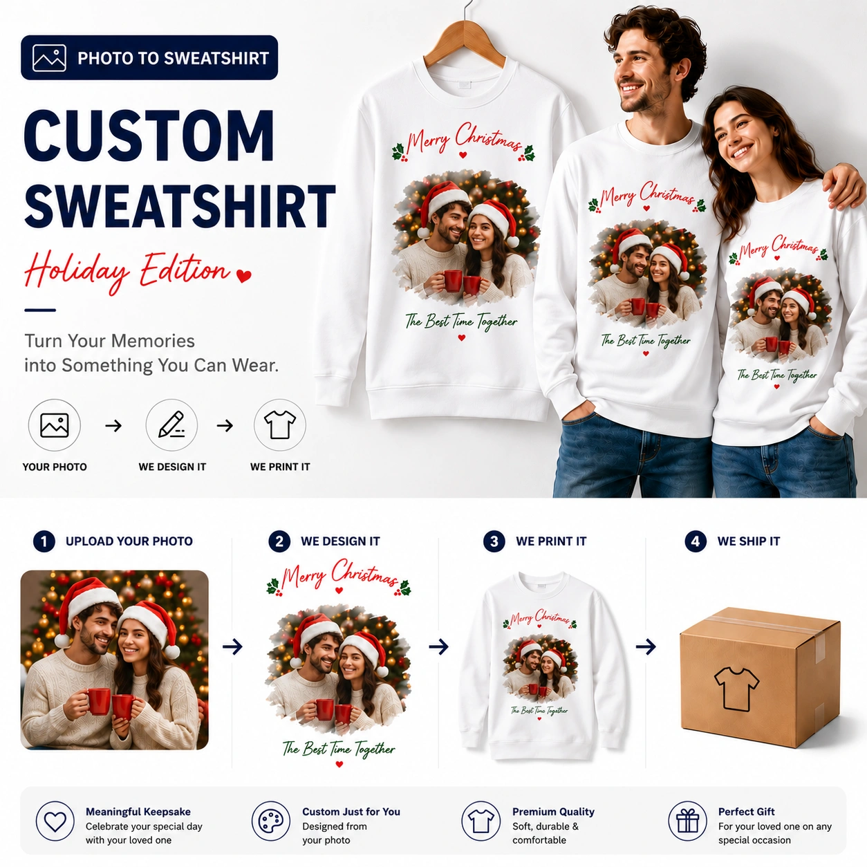 Holiday Edition | Custom Photo Sweatshirt