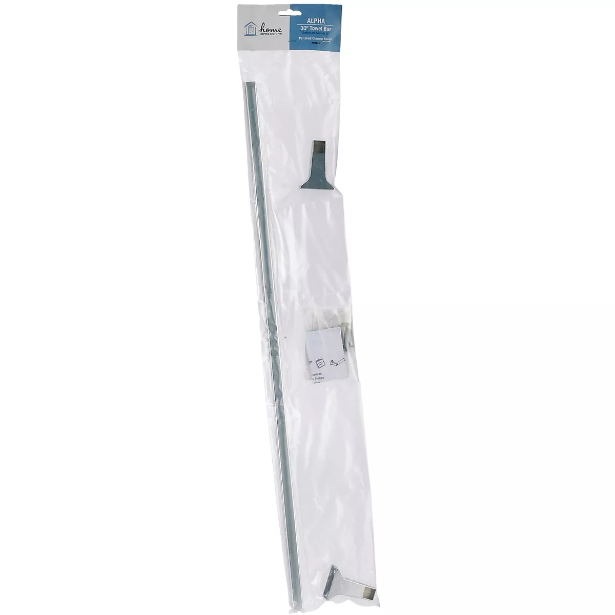 Home Impressions Alpha 30 In. Chrome Towel Bar