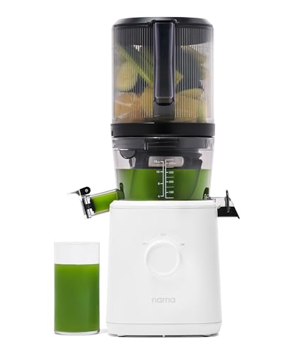 Nama J2 Cold Press Juicer Self Feeding for Hands Free Operation with Wide Mouth Hopper for Whole Recipe Loading, Zero Waste Masticating Juicer For More Juice, Less Pulp  Easy Cleanup & Assembly: Home & Kitchen