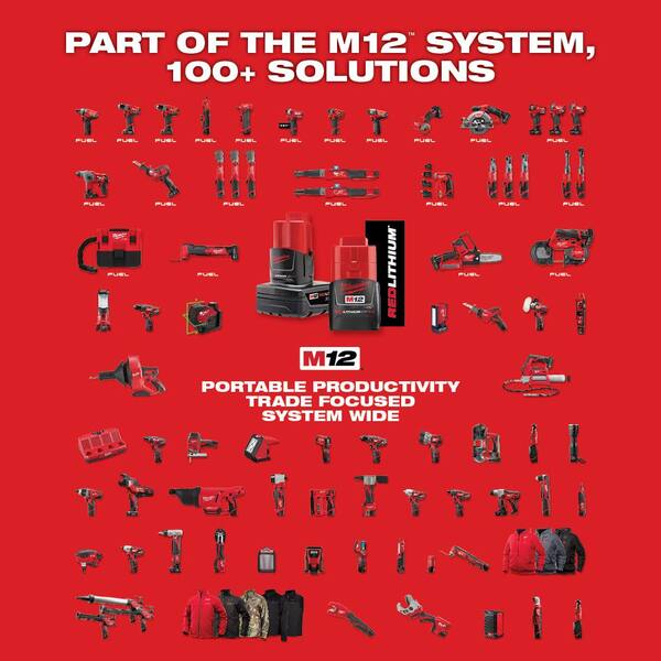 M12 FUEL 12V Lithium-Ion Brushless Cordless 3/8 in. Ratchet with M12 2.0Ah Battery - Image 12