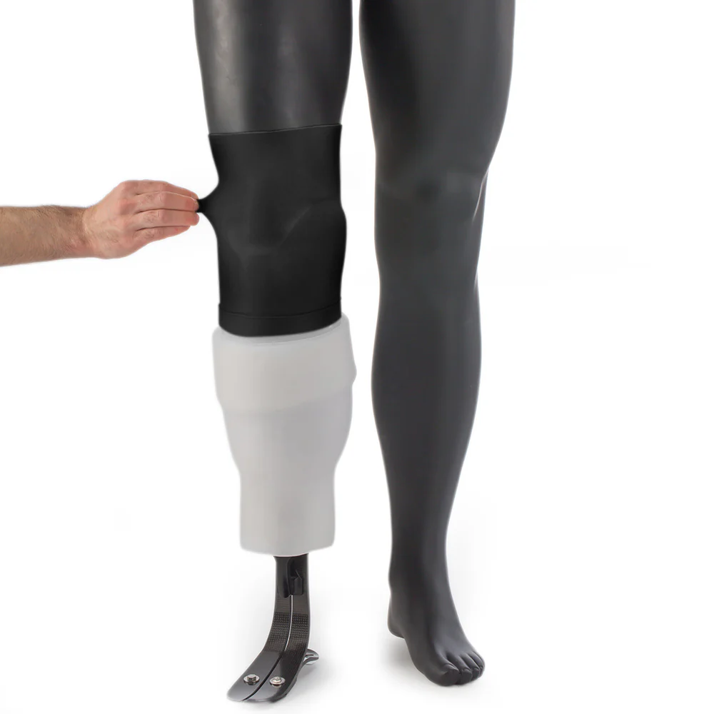 Amputee Essentials Diamond Sleeve, Suction Sleeve, Abrasion Resistant Fabric, Heavy Duty, Included Sleeve Saver - Abilene Artificial Limb