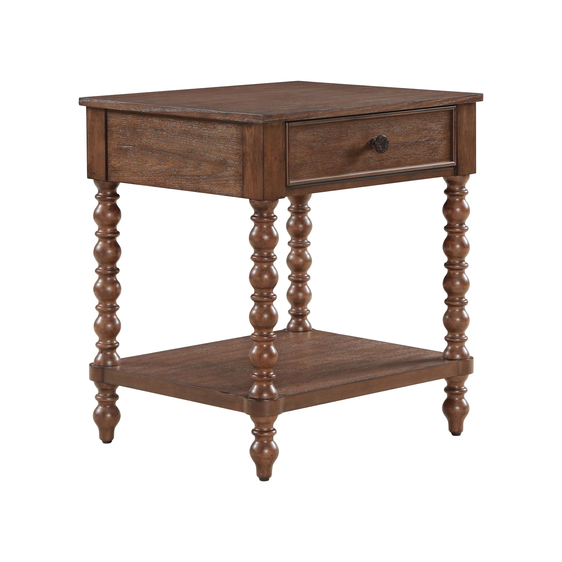Pioneer Woman Harper Spindle Nightstand with USB Charging Ports, Adults and Teens, White Finish - Image 22