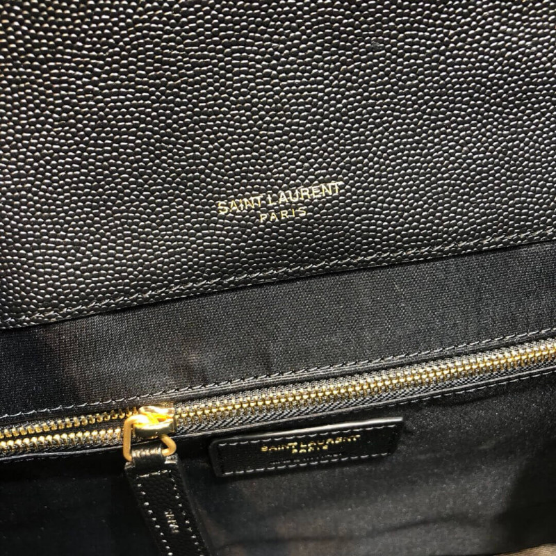 Replica Saint Laurent Grain Leather Large Envelope Chain Bag 396910 Black1:1High-quality replica