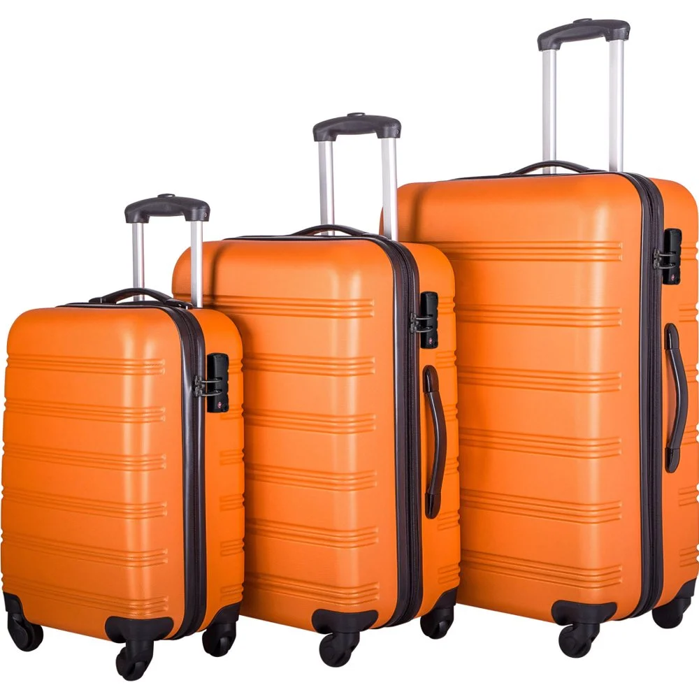 Tcbosik Luggage Sets, 3 Piece Set Hardside Suitcases with Spinner Wheels, 20/24/28 Travel Luggage Lightweight, Dark Blue - Image 36
