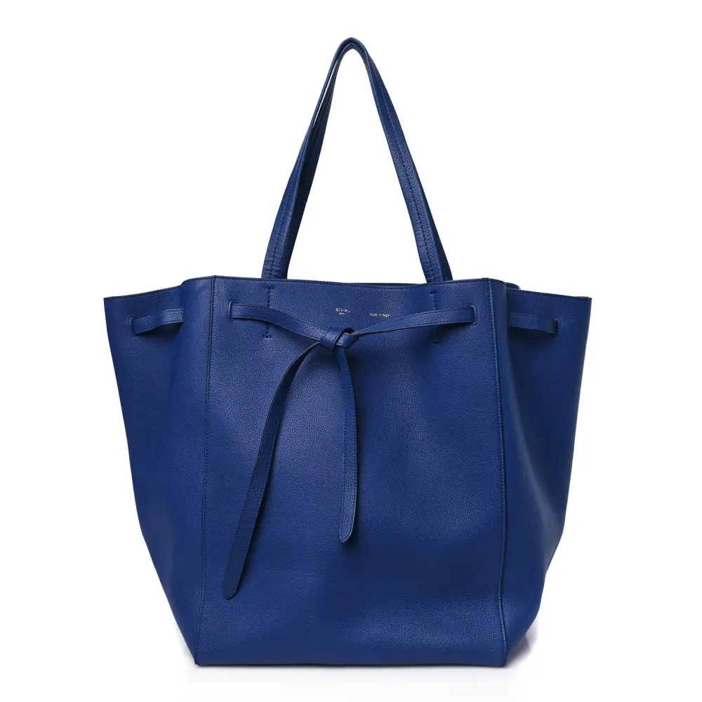 Superfake Handbags Celine Indigo Calfskin Leather Cabas Replica1:1High-quality replica
