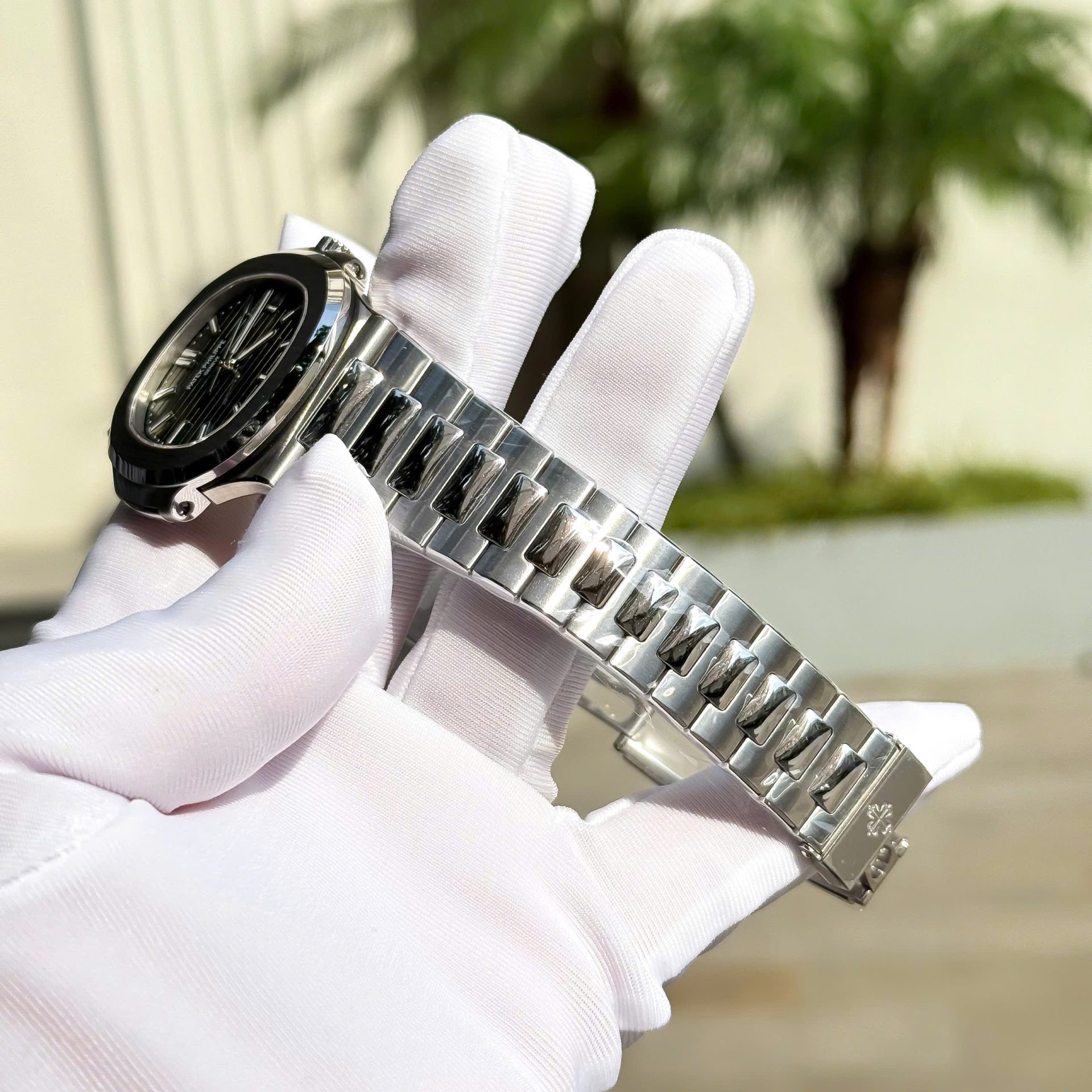 Patek Philippe Nautilus 5711 Clone Watches Green Dial Metal Wire Custom BBF Factory 40mm - Top club