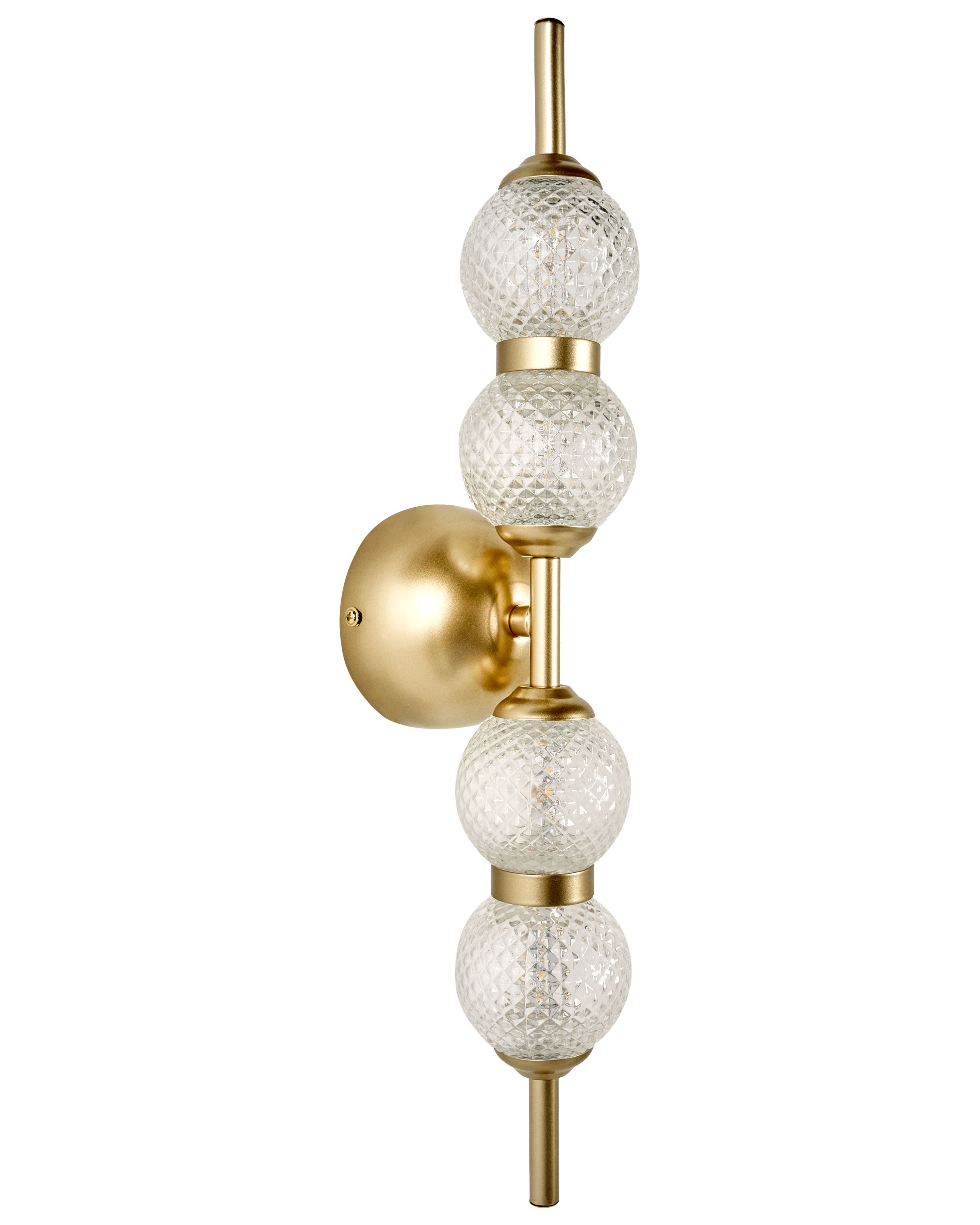 LED Wall Lamp ARAS Glass Gold