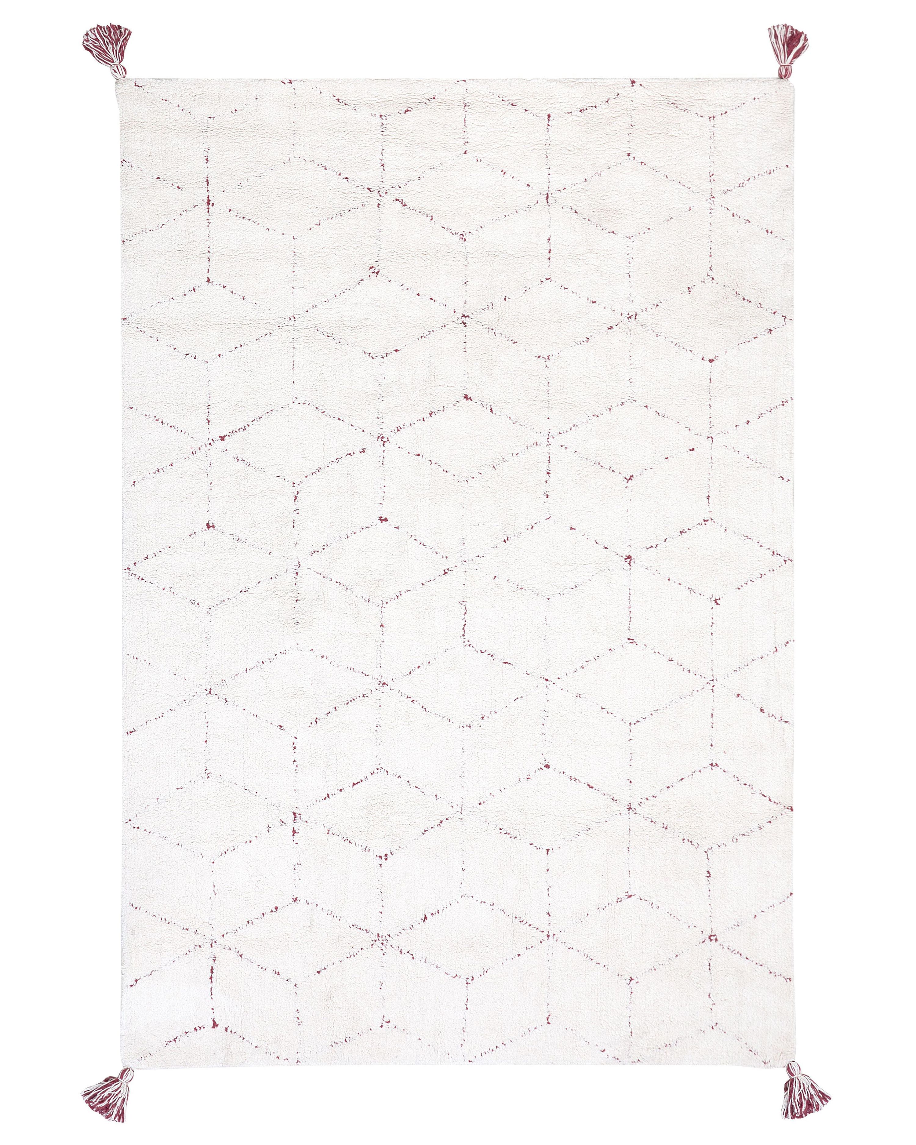 Rug SAKARYA White 140 x 200 cm Cotton